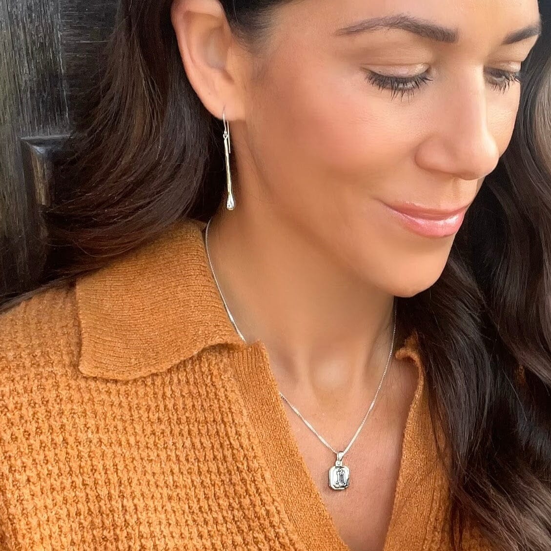 minimalist style bar earrings that dangle - Hot Mess