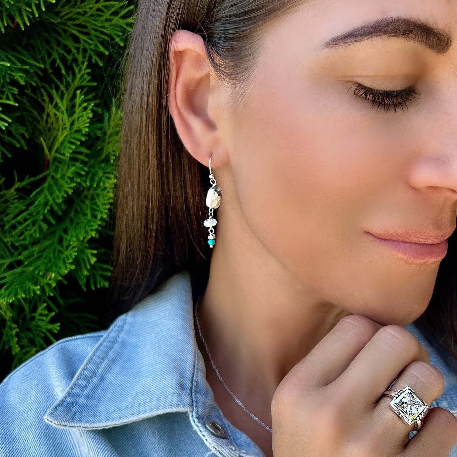 Howlite, Jade, and Turquoise stones