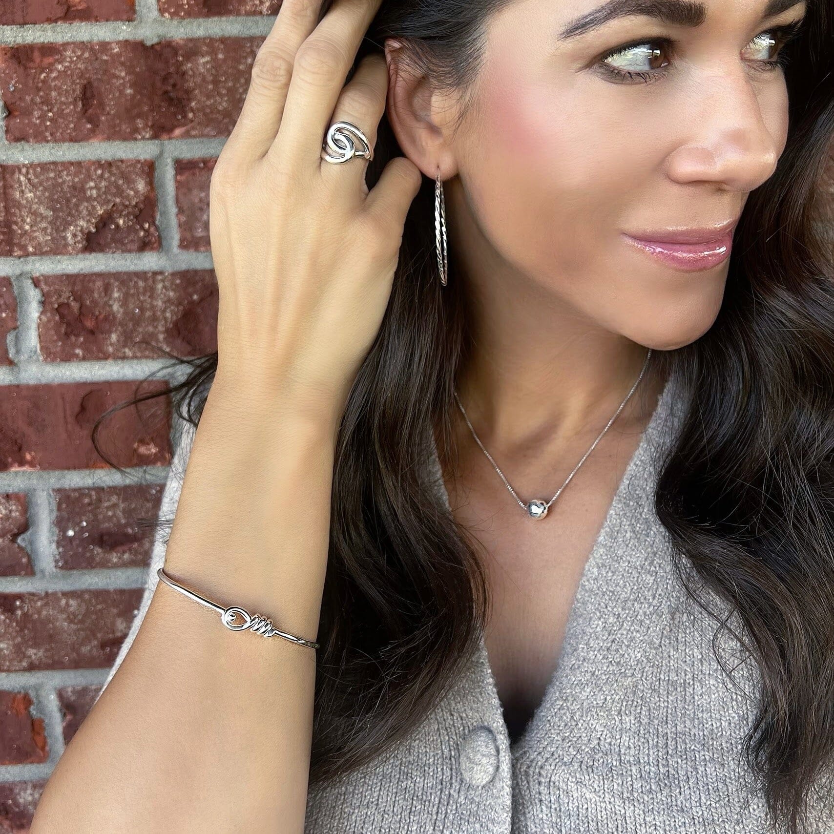 minimalist style Island Girl Bracelet in .925 sterling silver