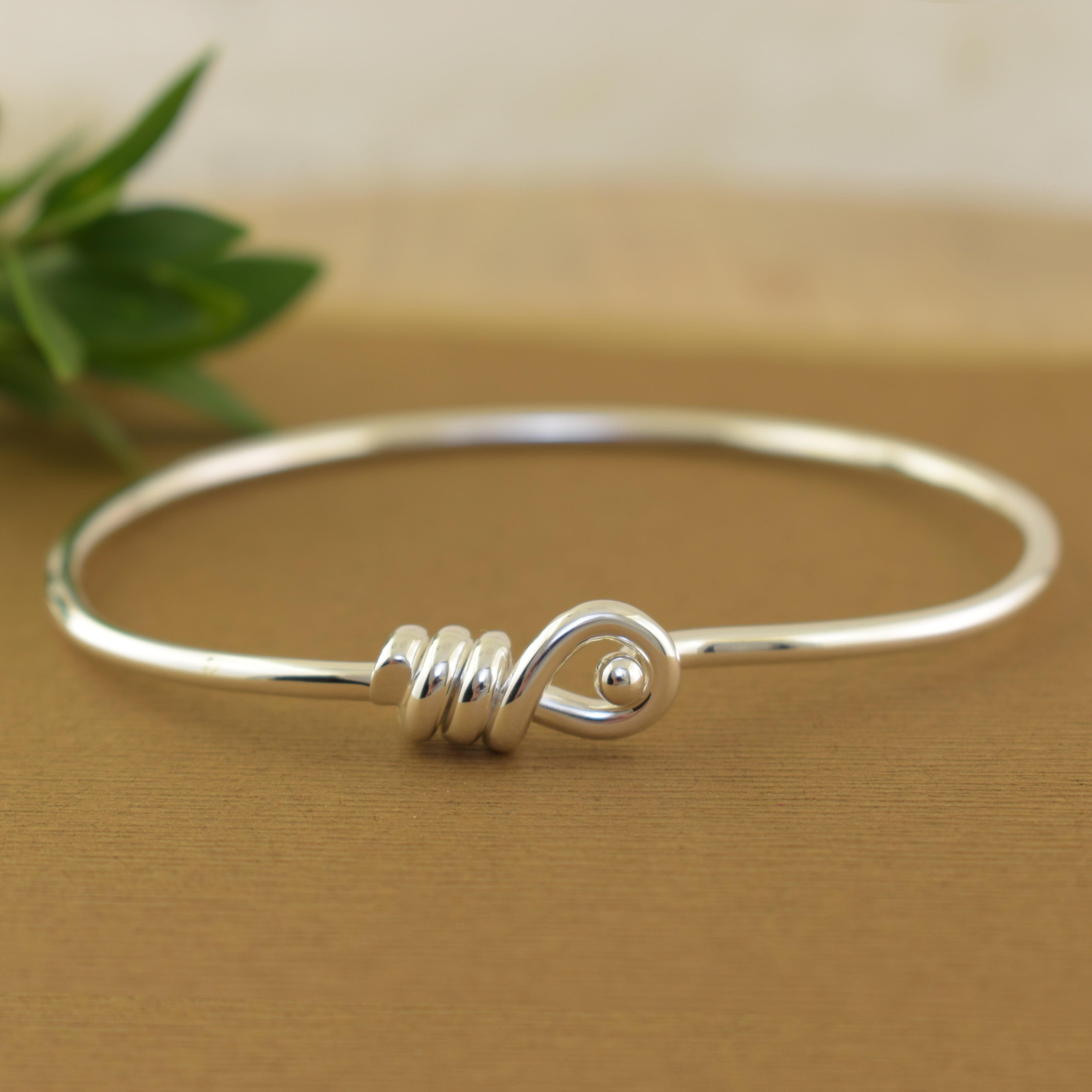 Sterling silver twist bracelet