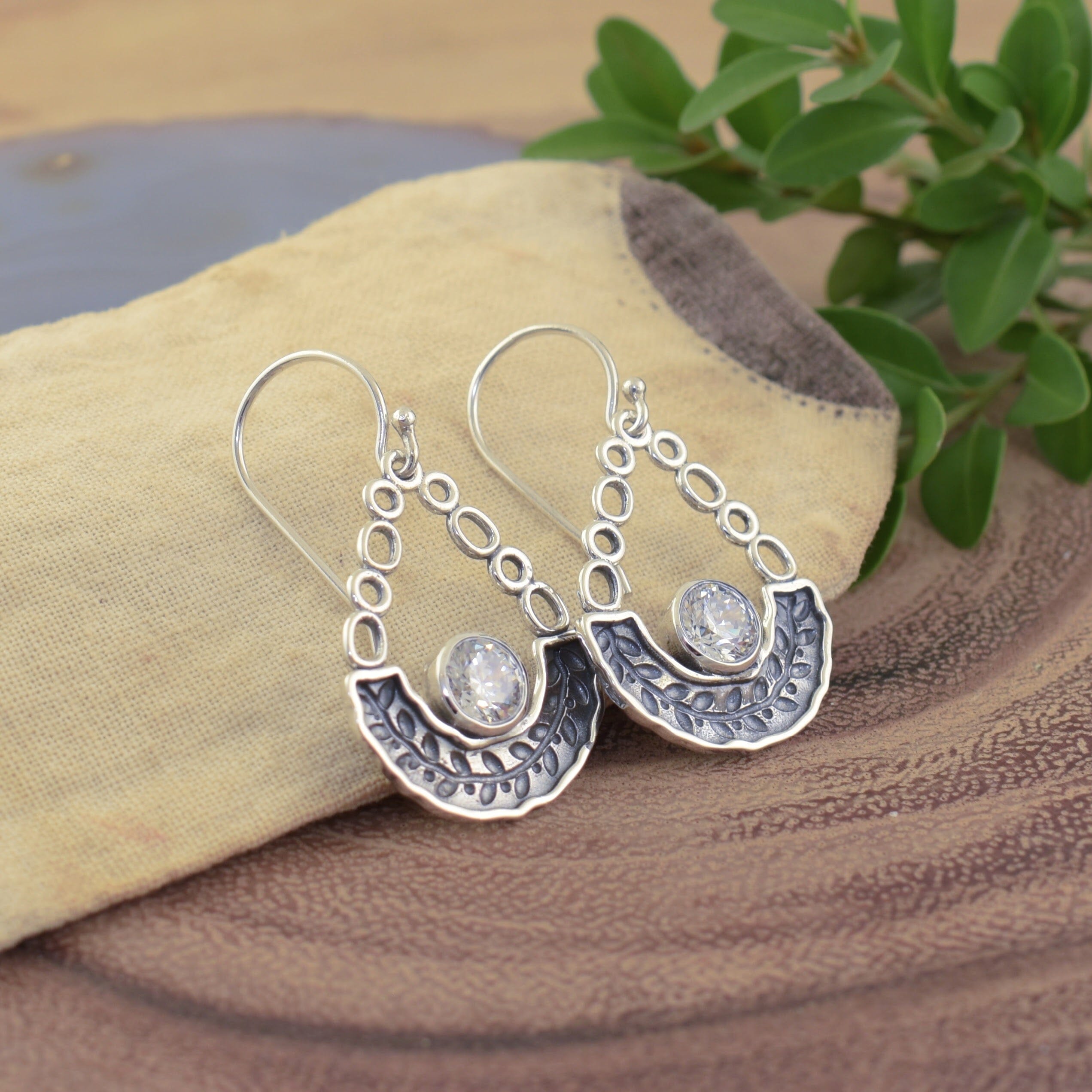  drop shaped dangle earrings