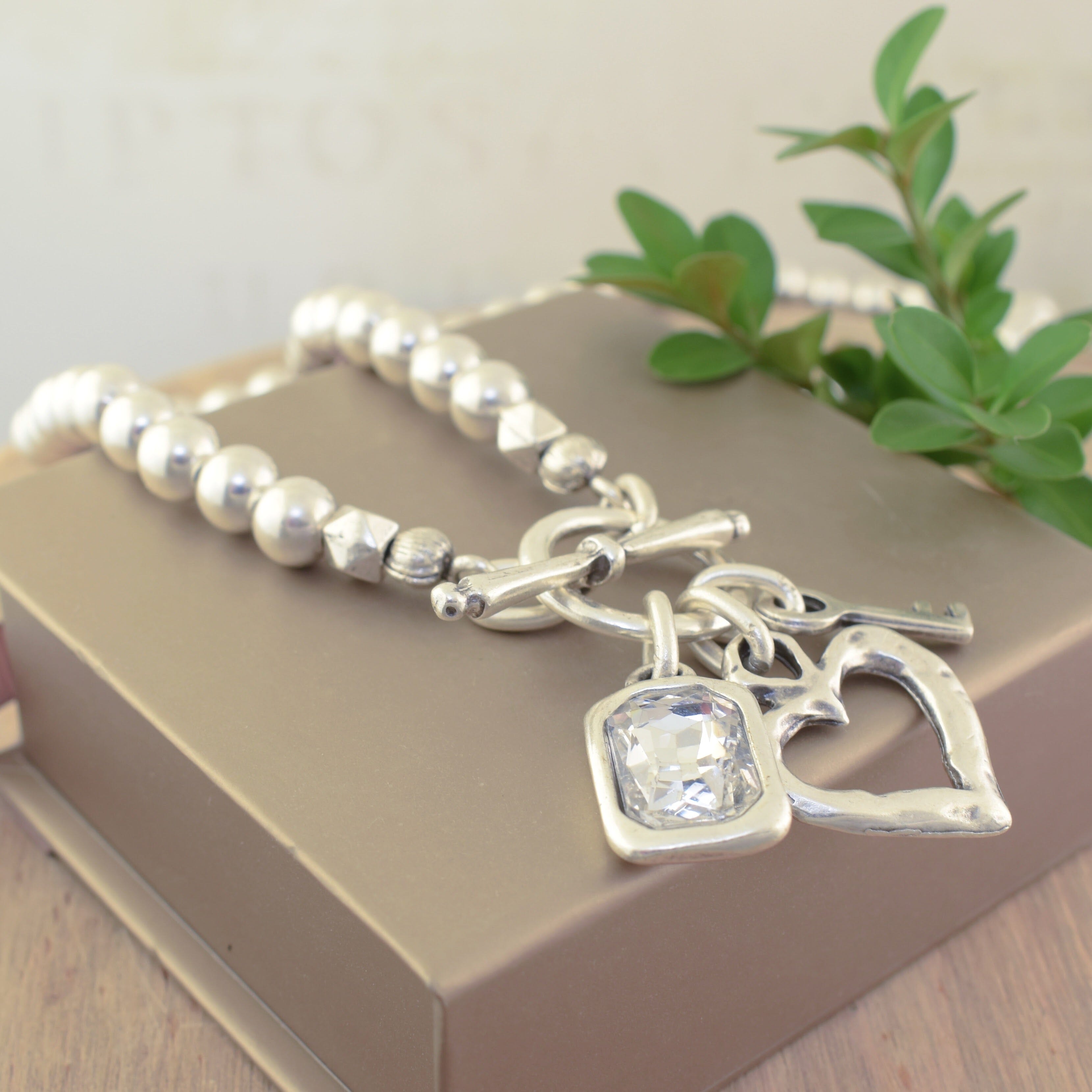 Zamak Sterling silver plated necklace 