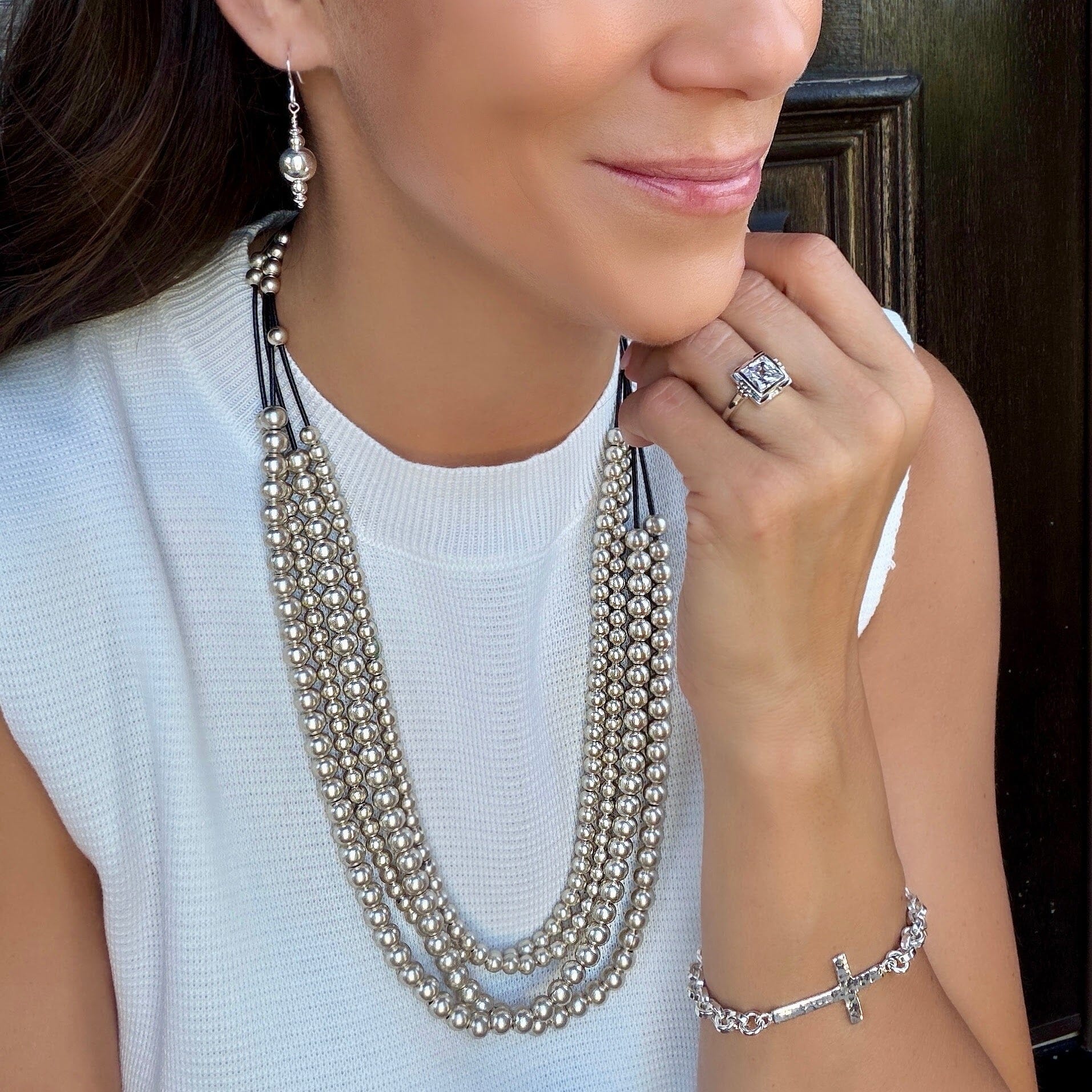 layered beaded necklace
