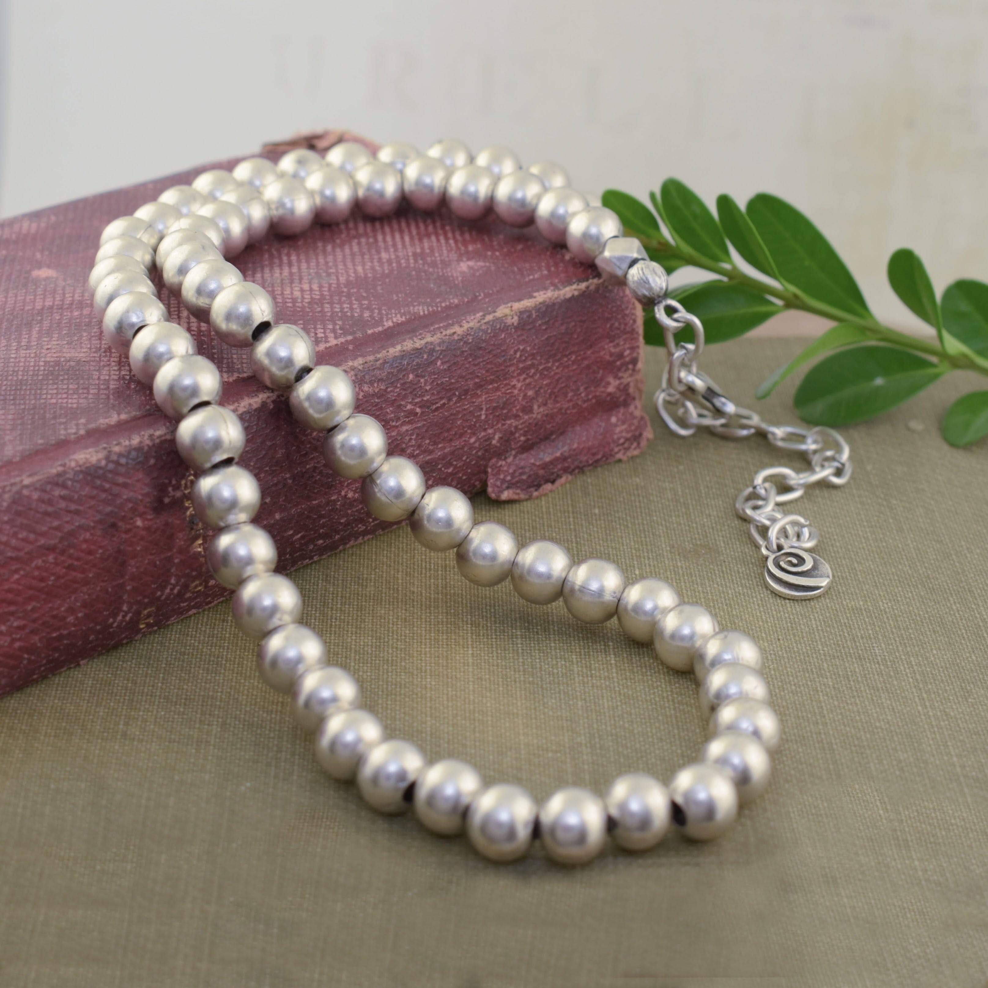 Silver plated Zamak necklace