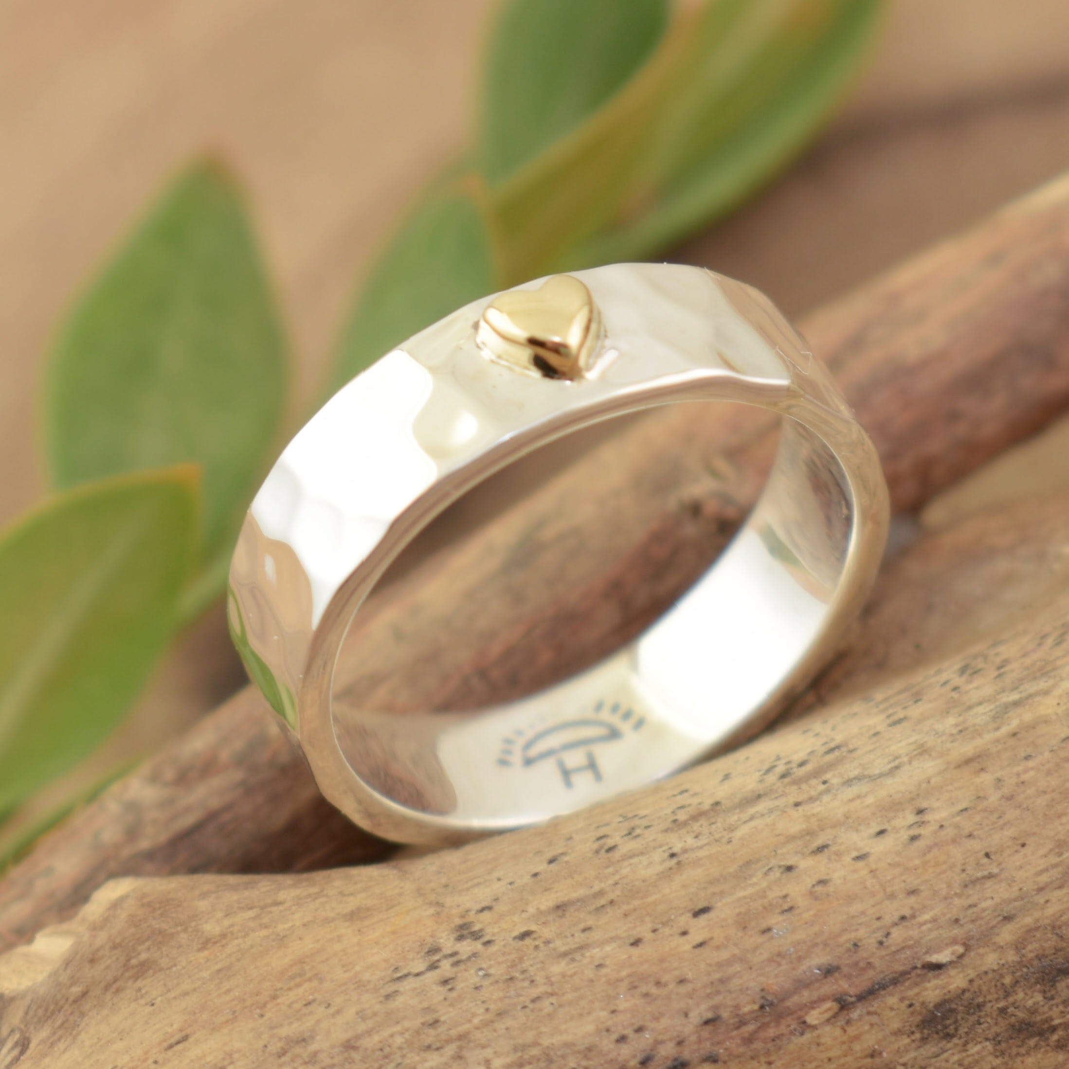 Simple Band ring called Love on the Horizon 