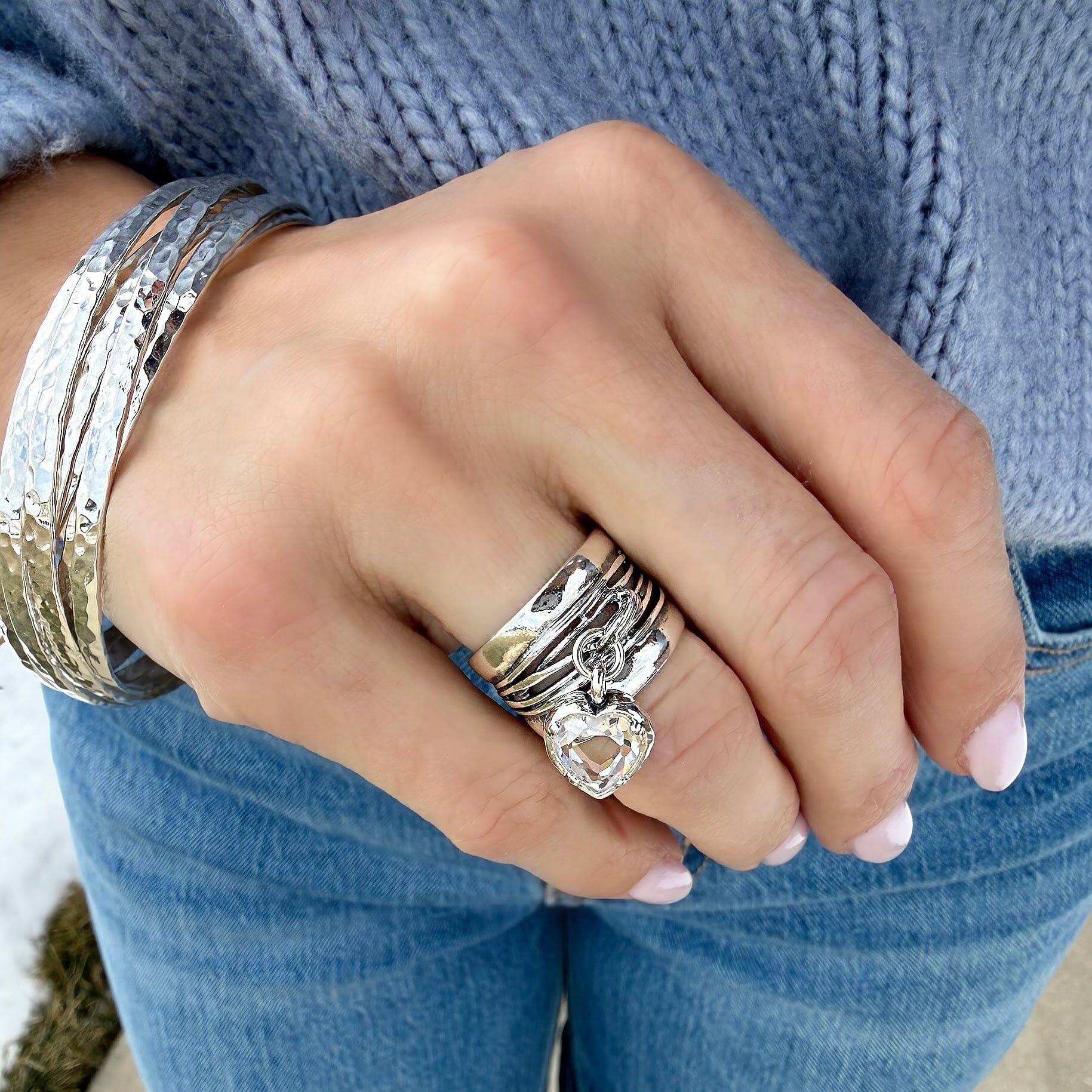 hand crafted silver ring 