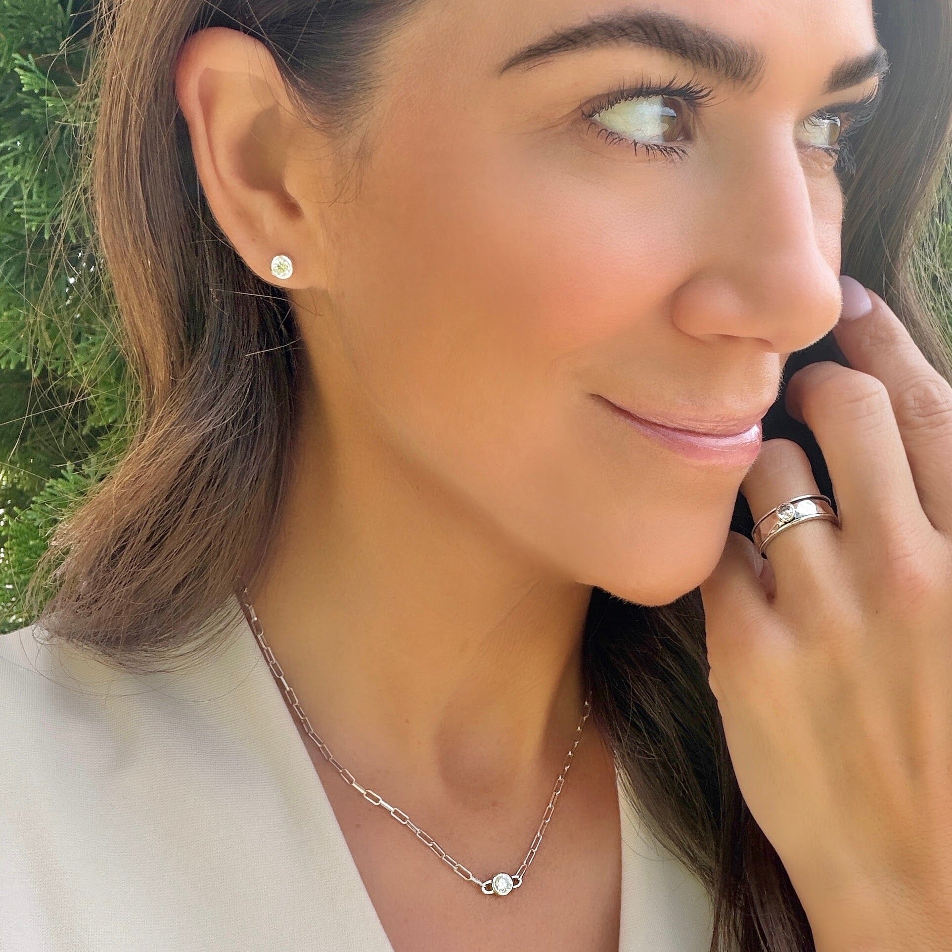 women's sterling silver and cz jewelry
