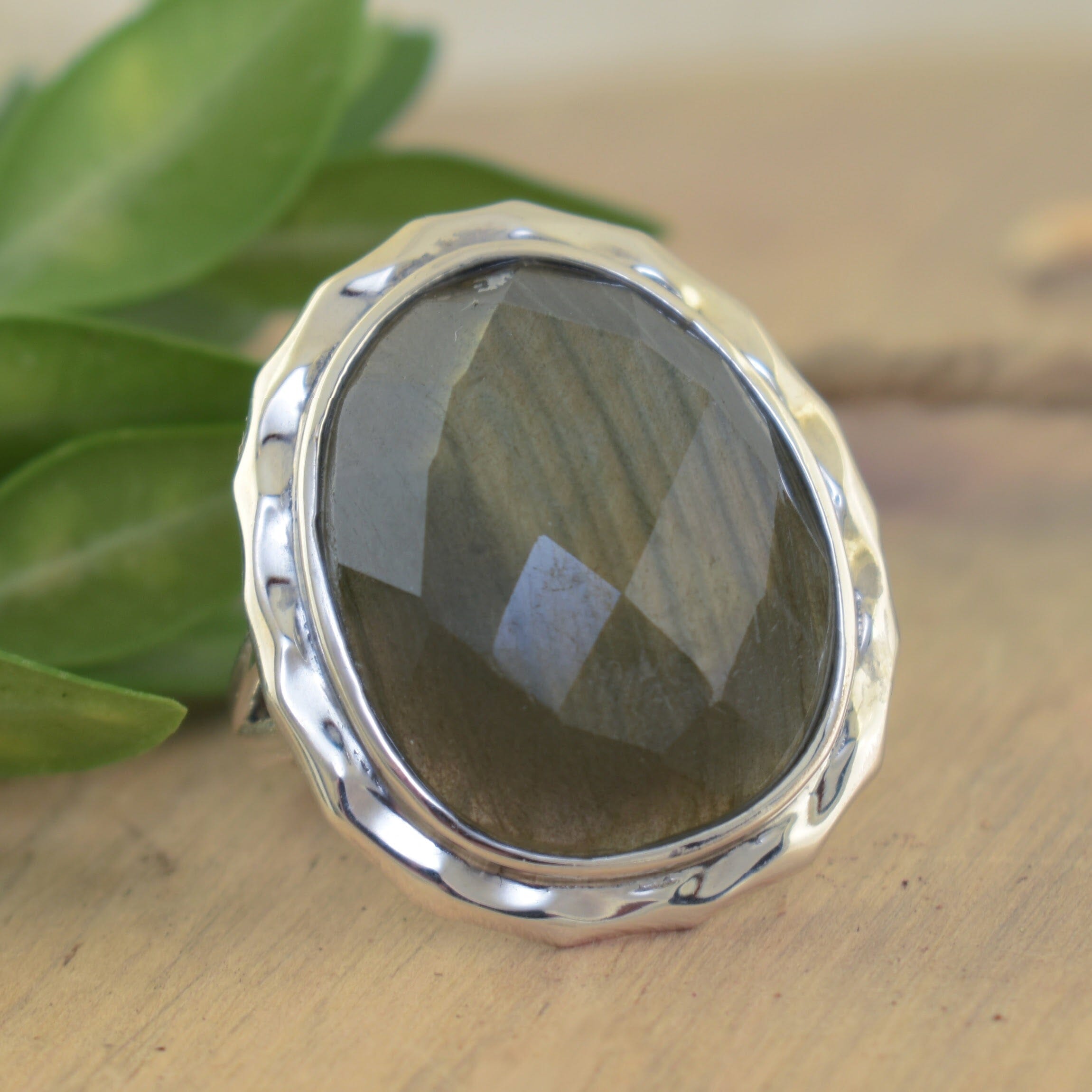 sterling silver chunky ring