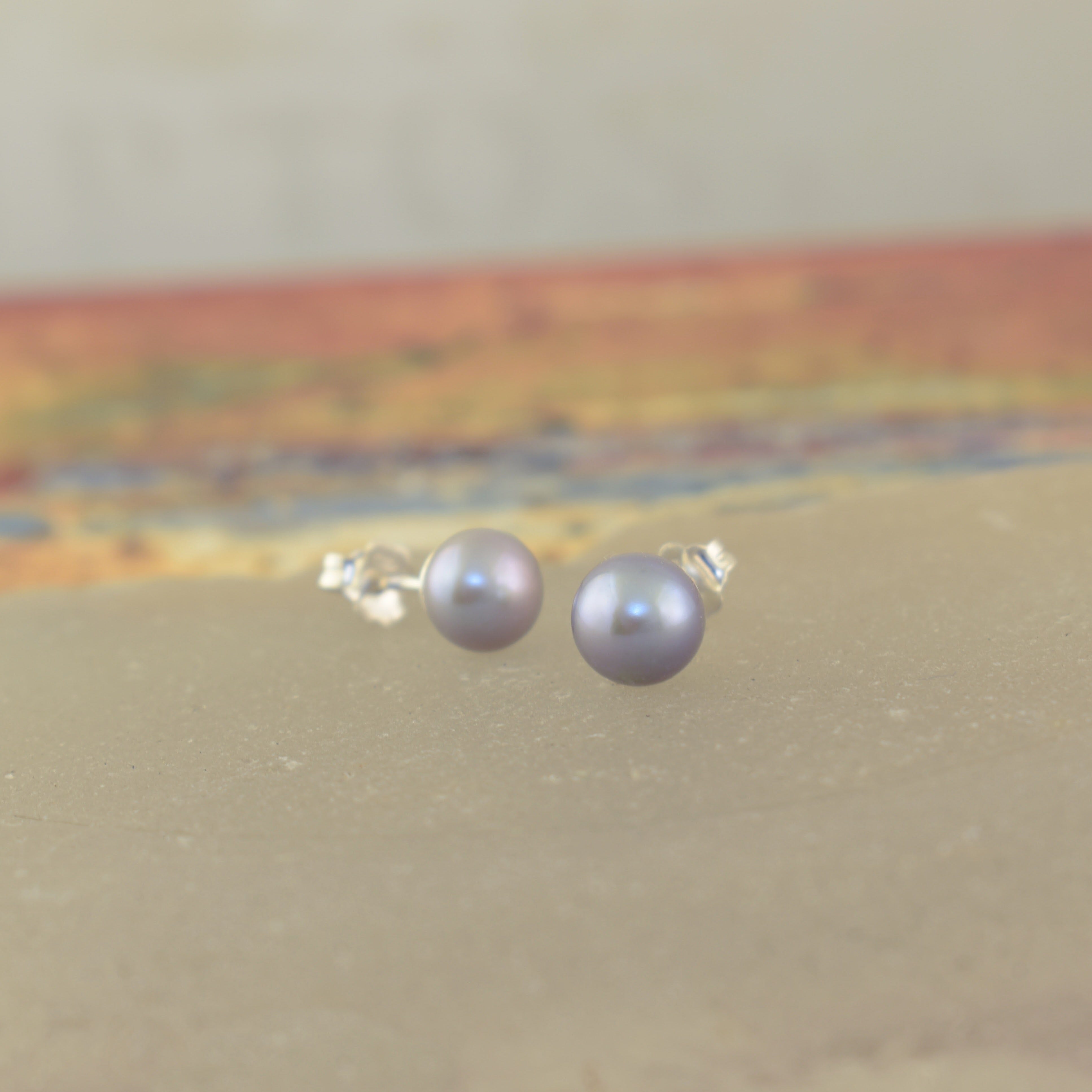 sterling silver post back earrings