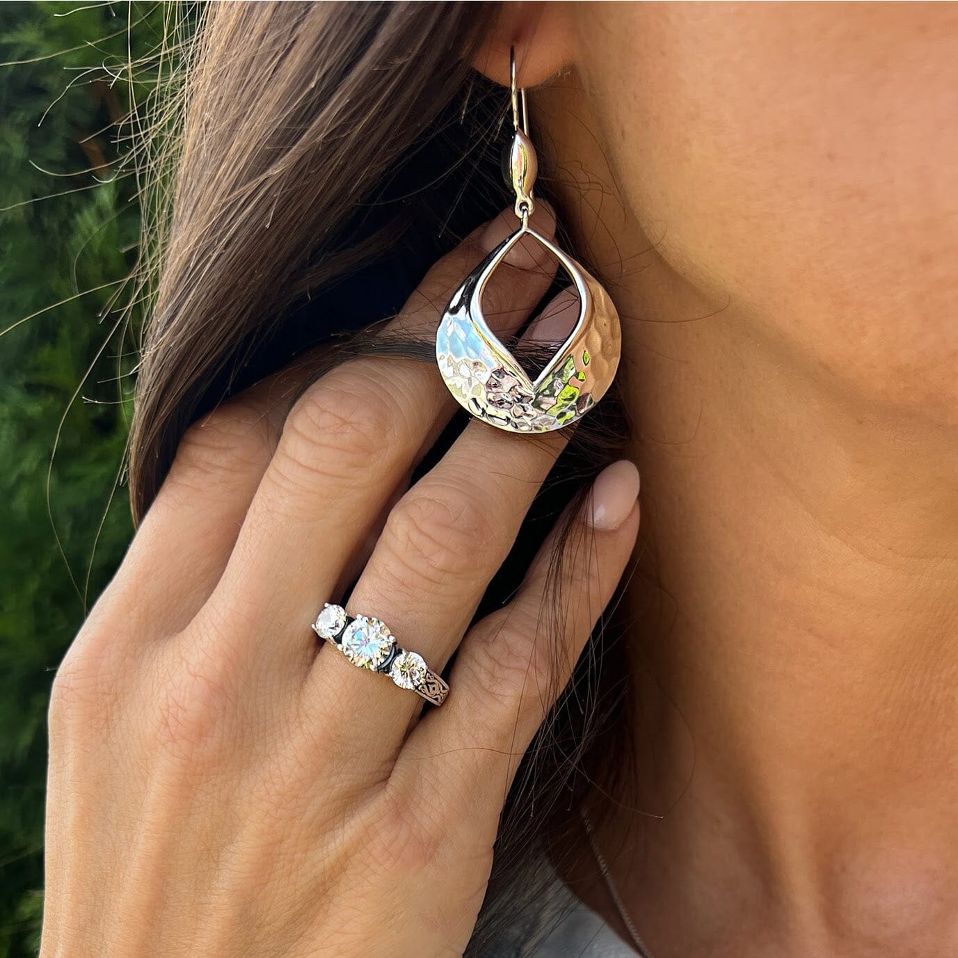 sterling silver designer earrings - Morocco Meets Drama