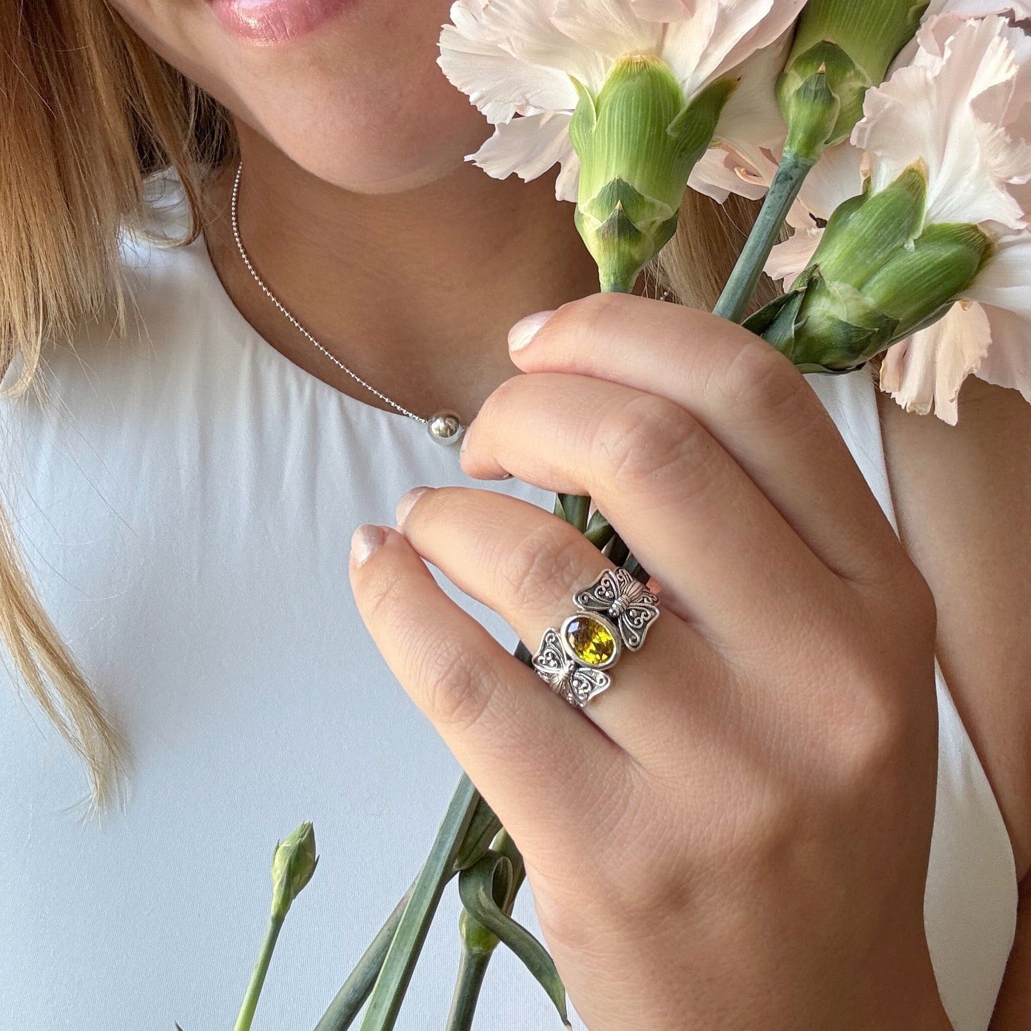 New Beginnings Ring paired with Elementary My Dear Necklace