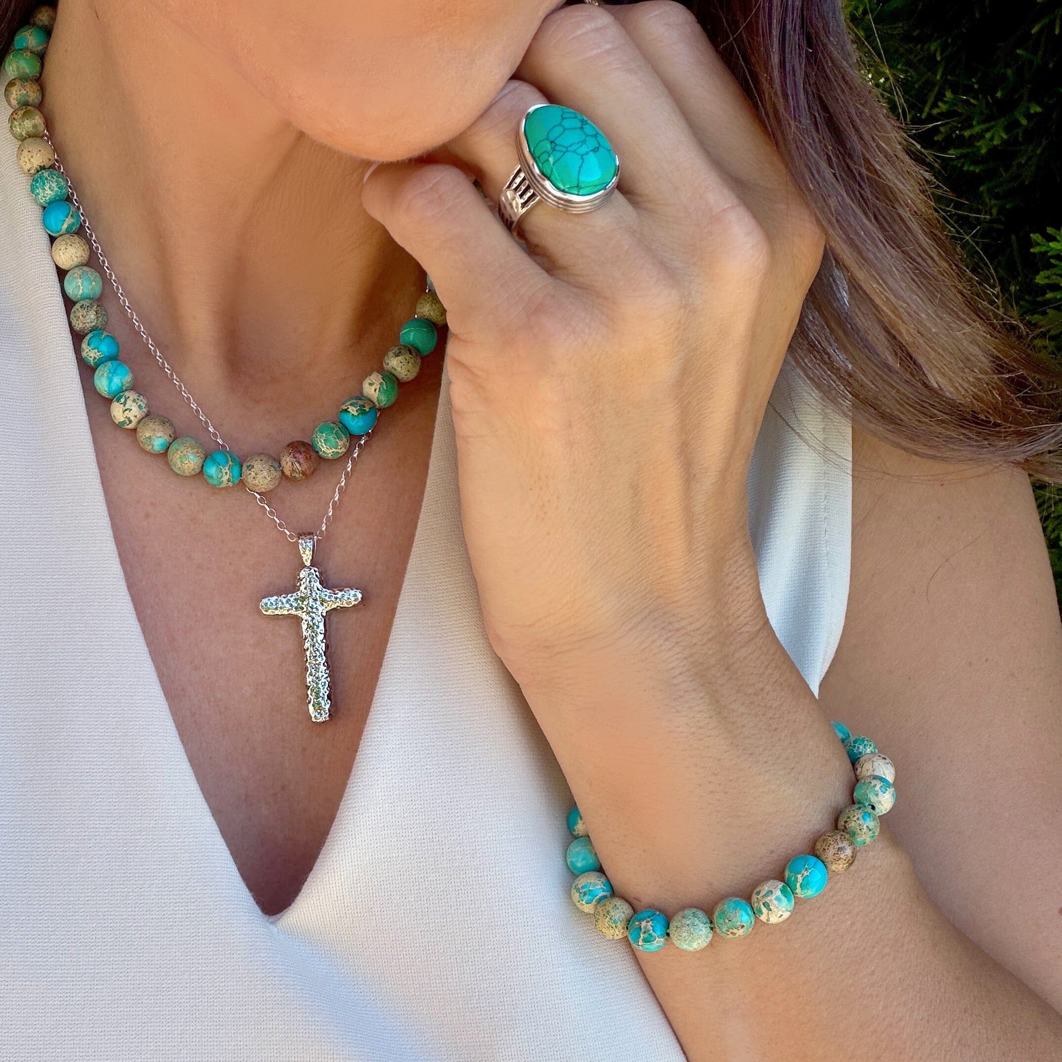 matching Painted Mesa necklace and bracelet