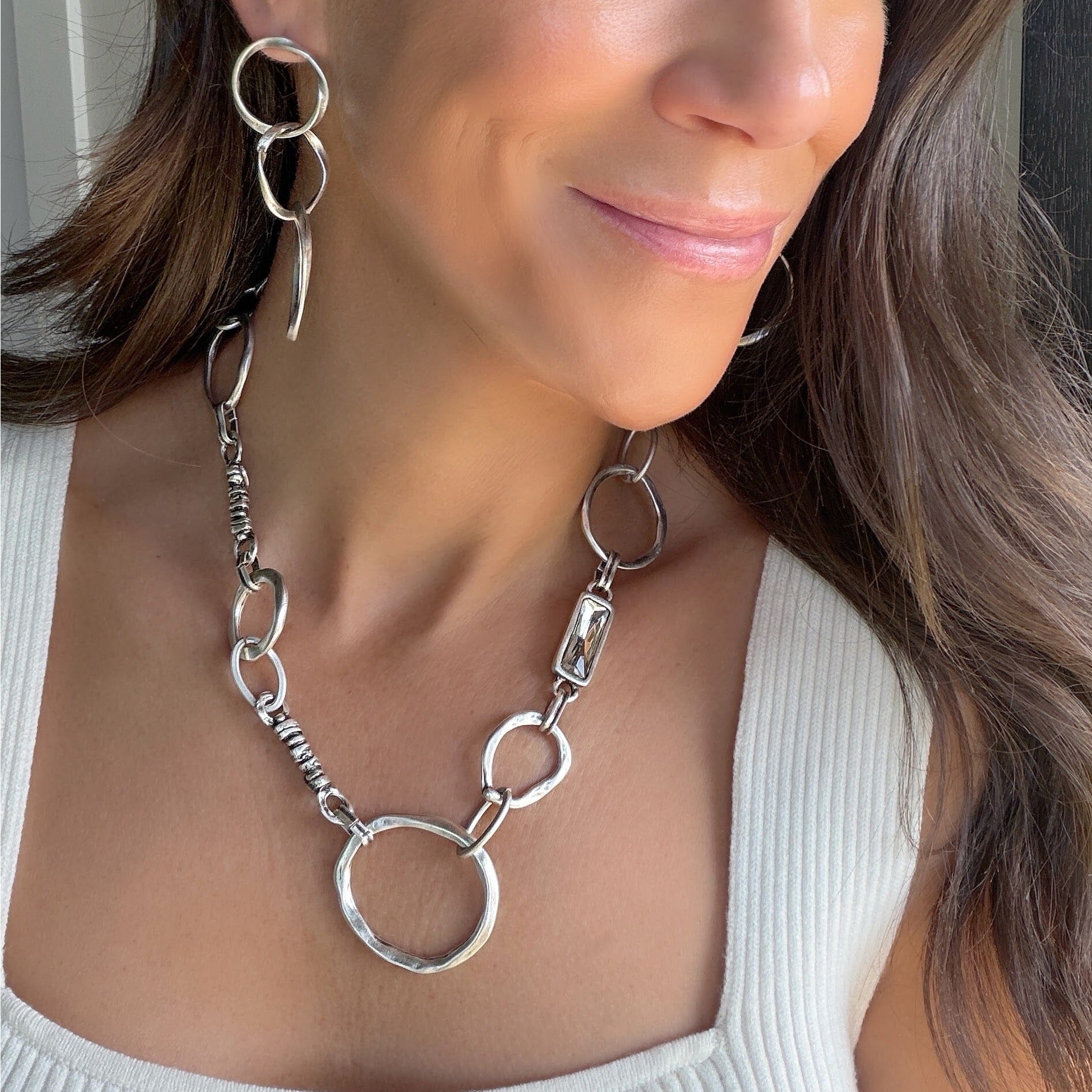 zamak link necklace