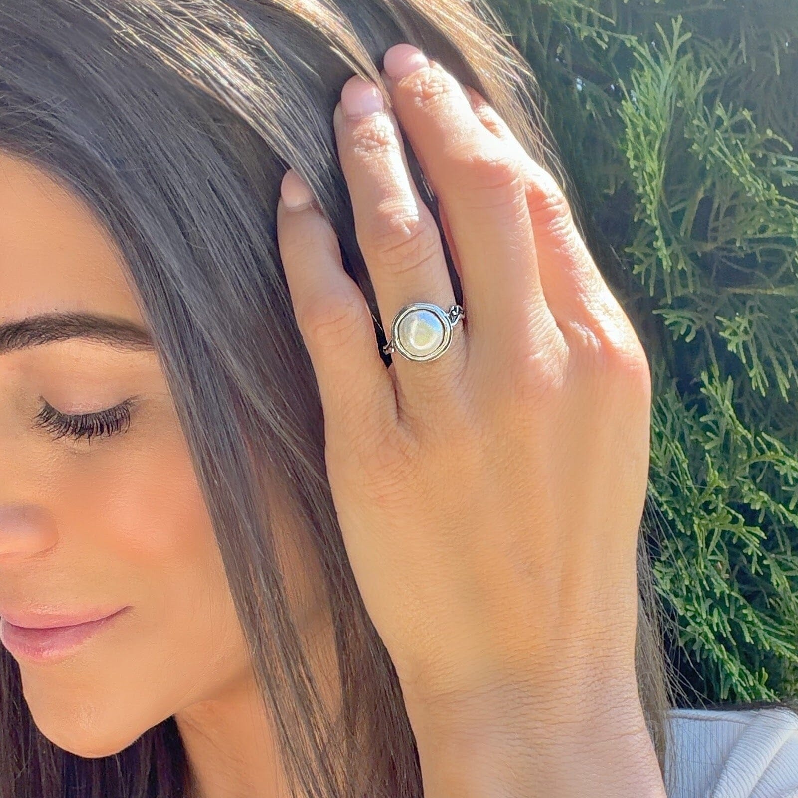 designer freshwater pearl ring