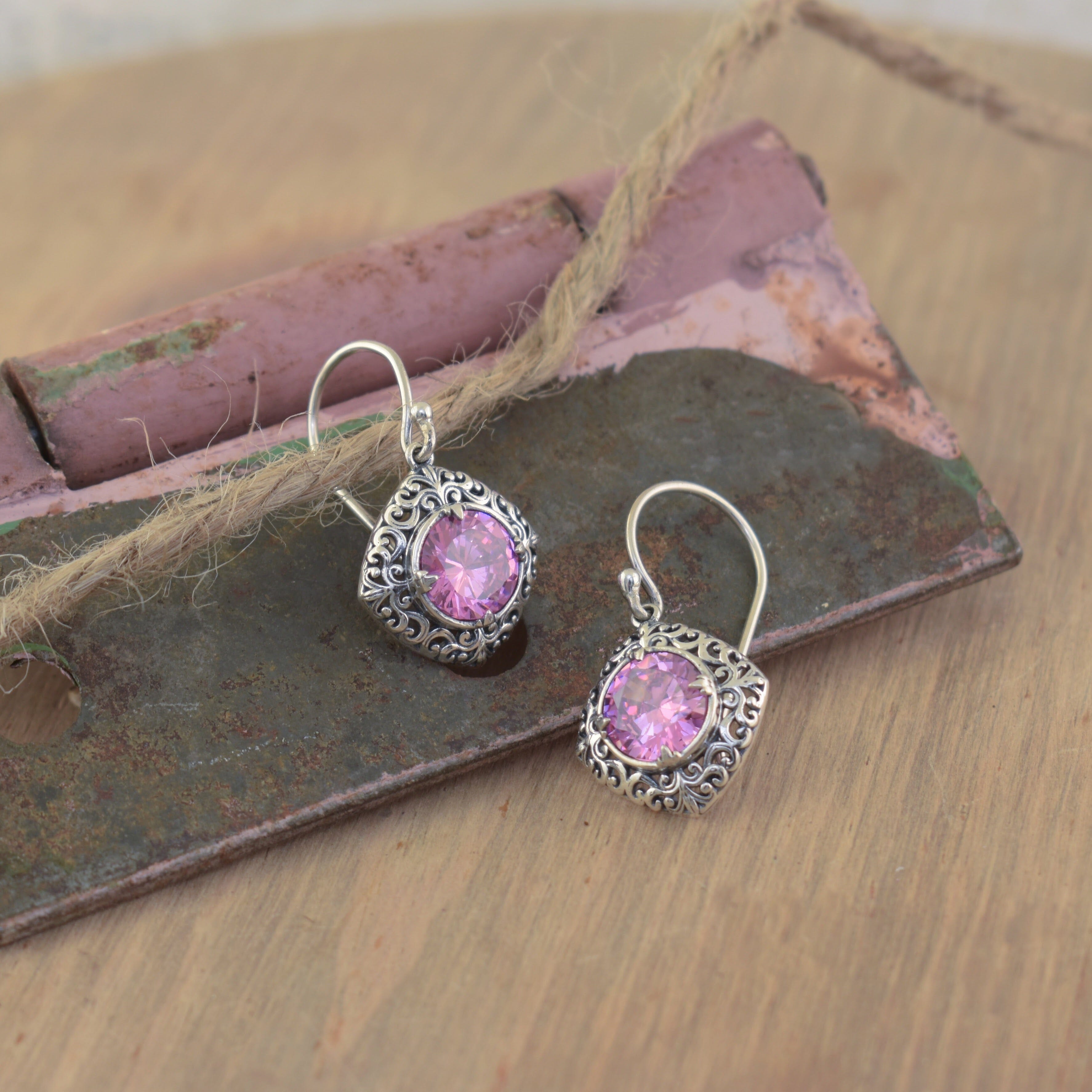 Sterling silver hand crafted earrings
