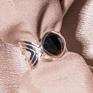 Black Tie Ring - Size 5