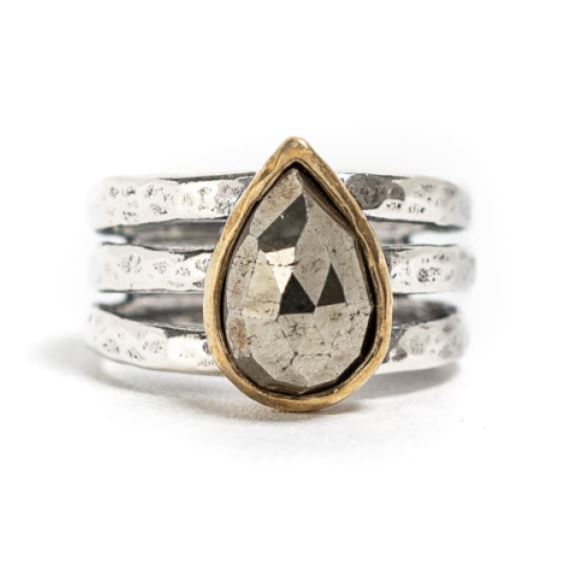 Pyrite Glow Ring