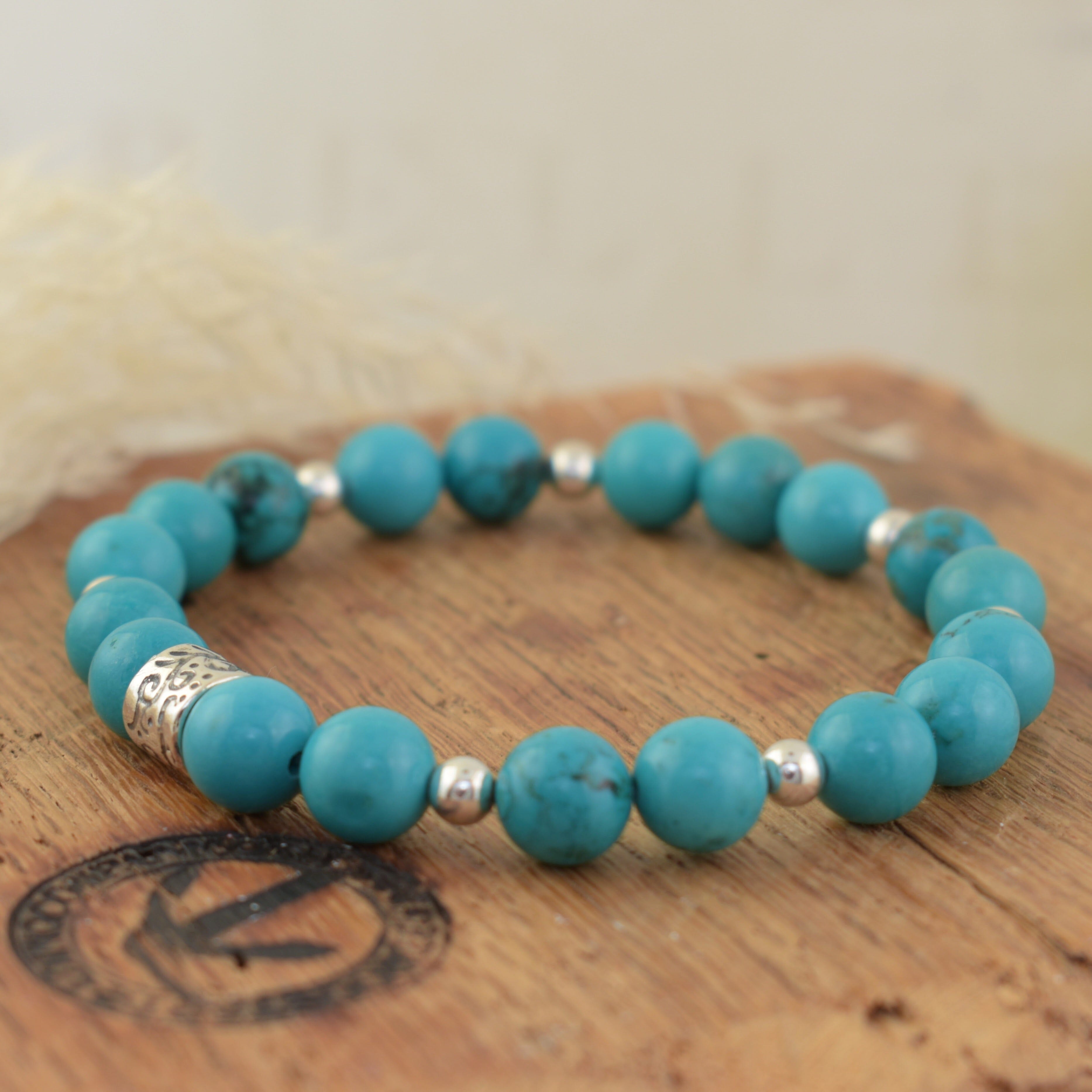 western style turquoise stretch bracelet - Rodeo Girl