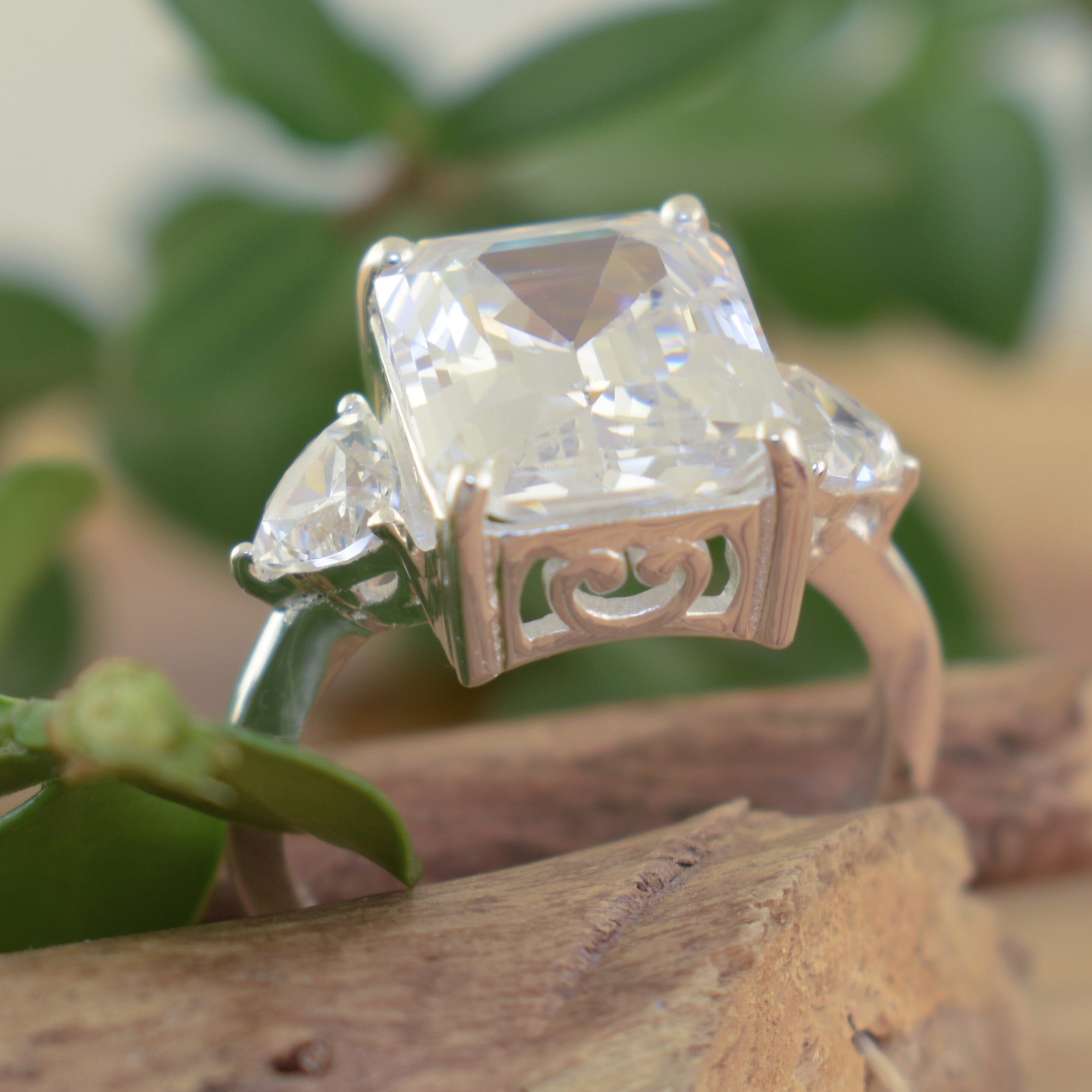 high polished sterling ring