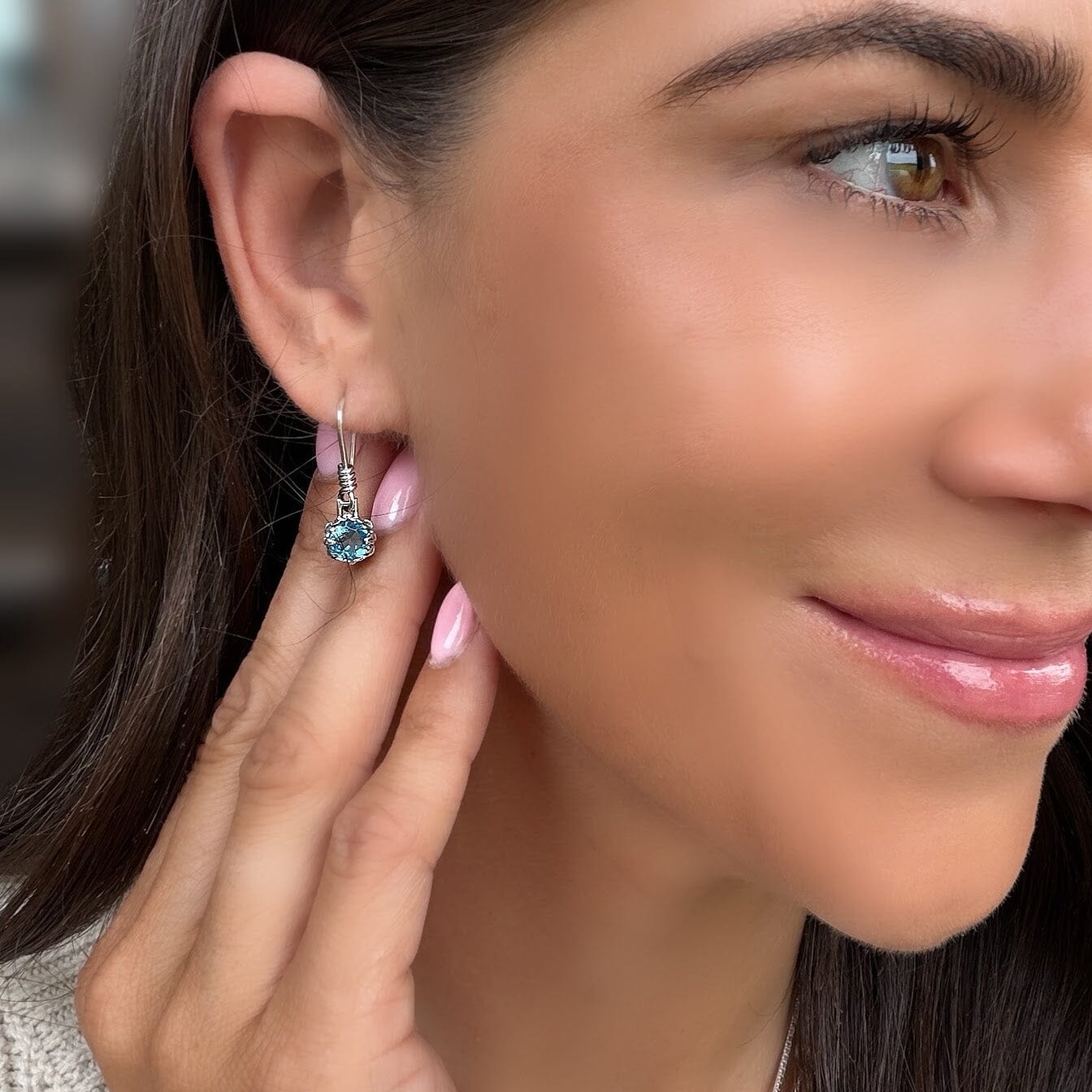 sterling silver dangle earrings