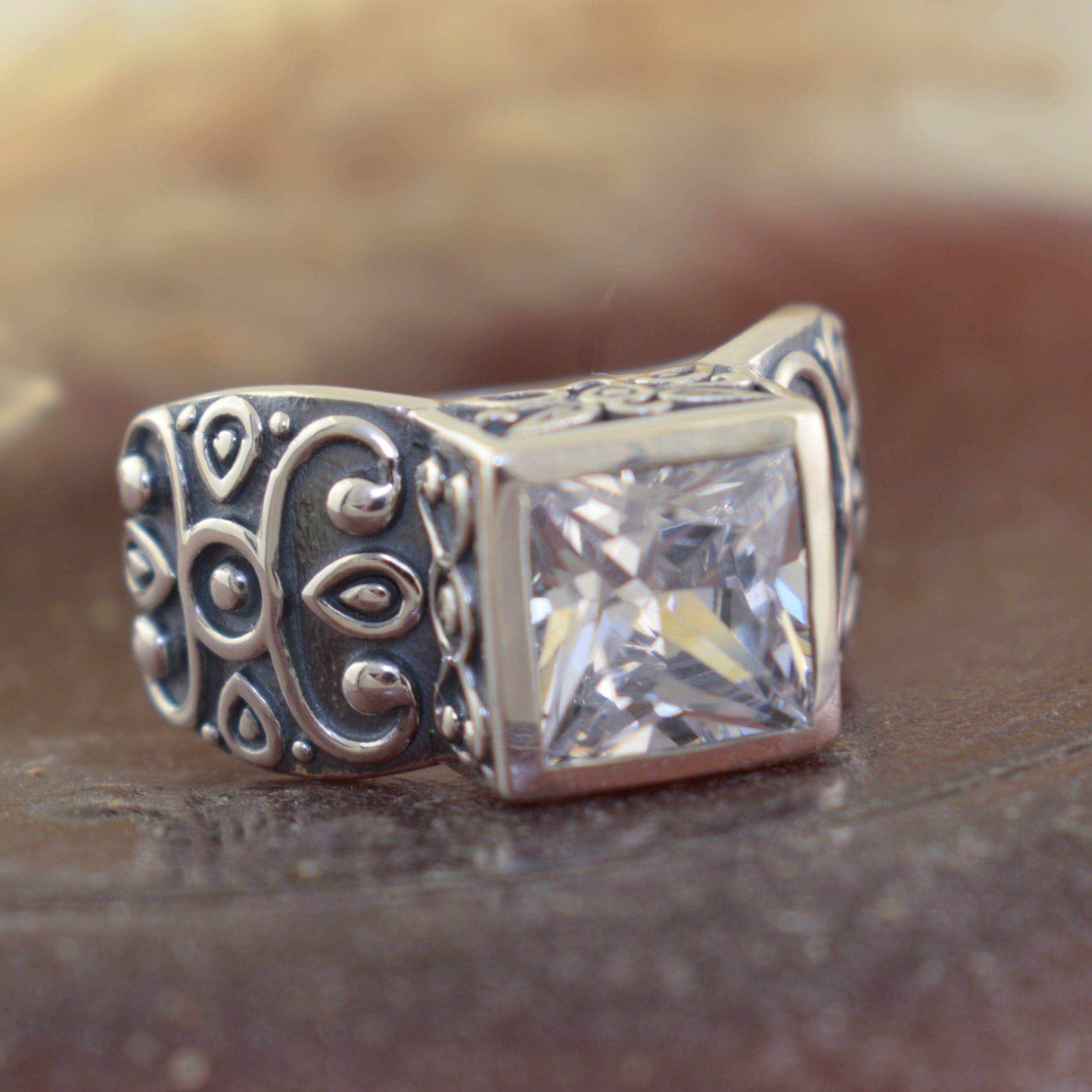 Sterling silver hand crafted ring