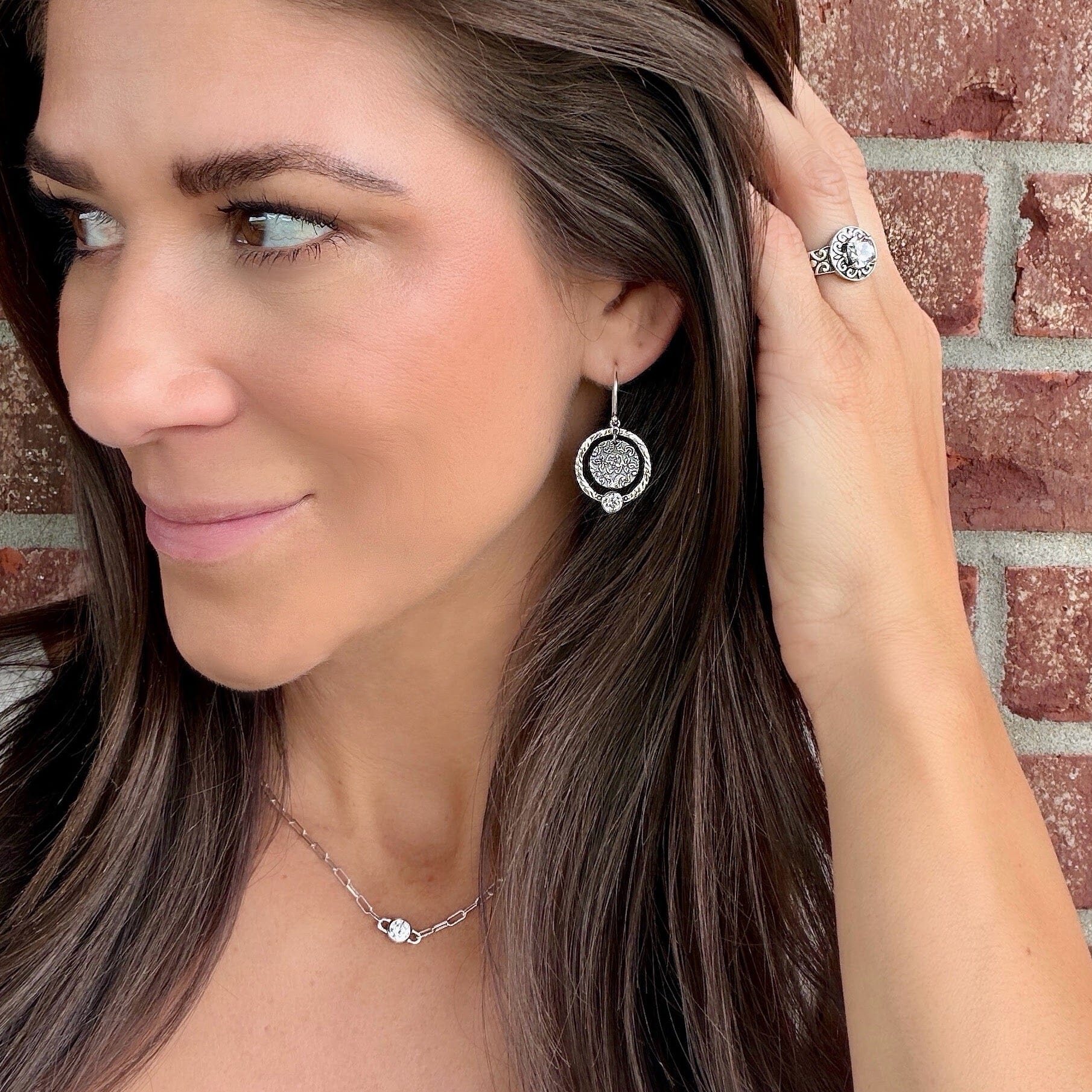sterling silver filigree earrings