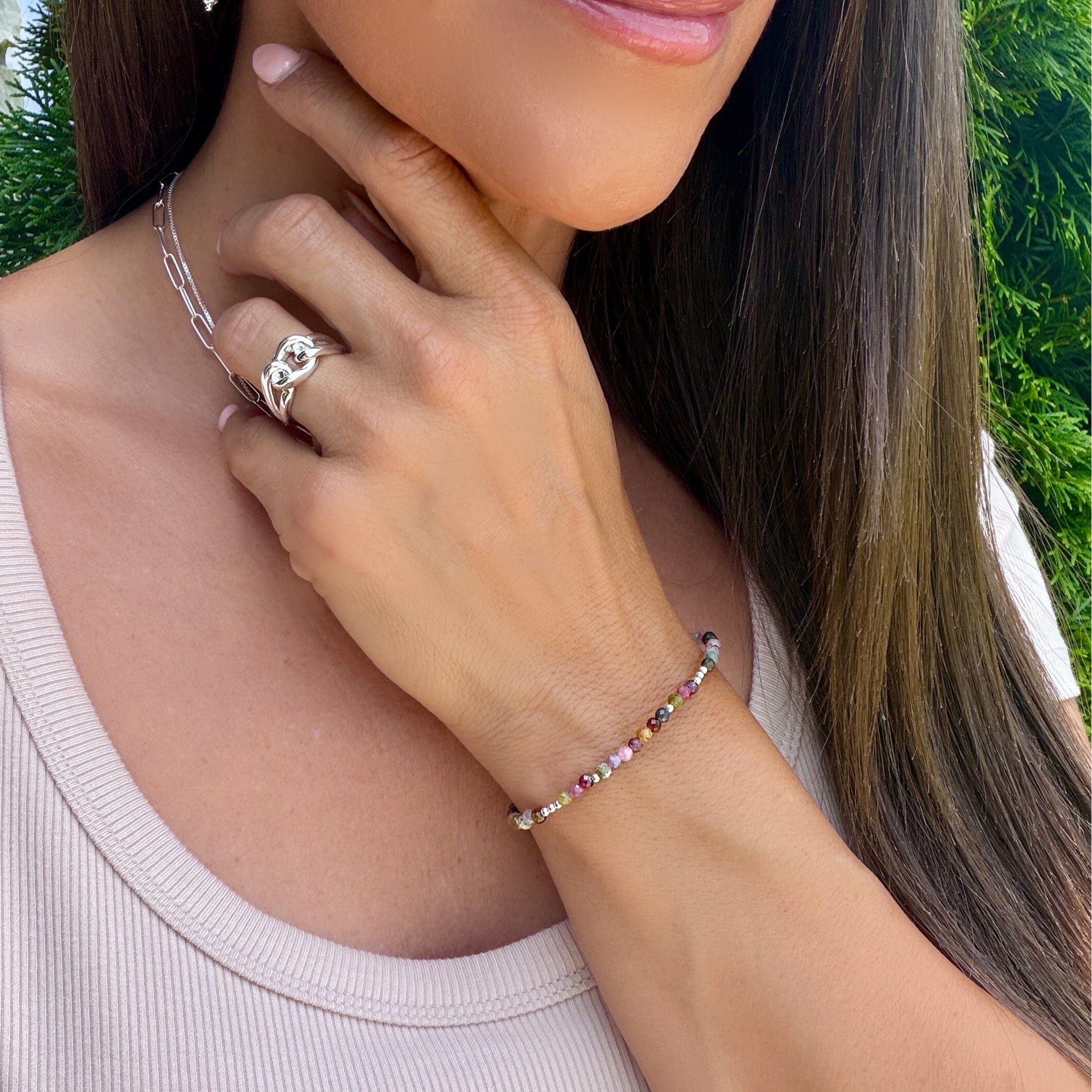 thin colored bracelet
