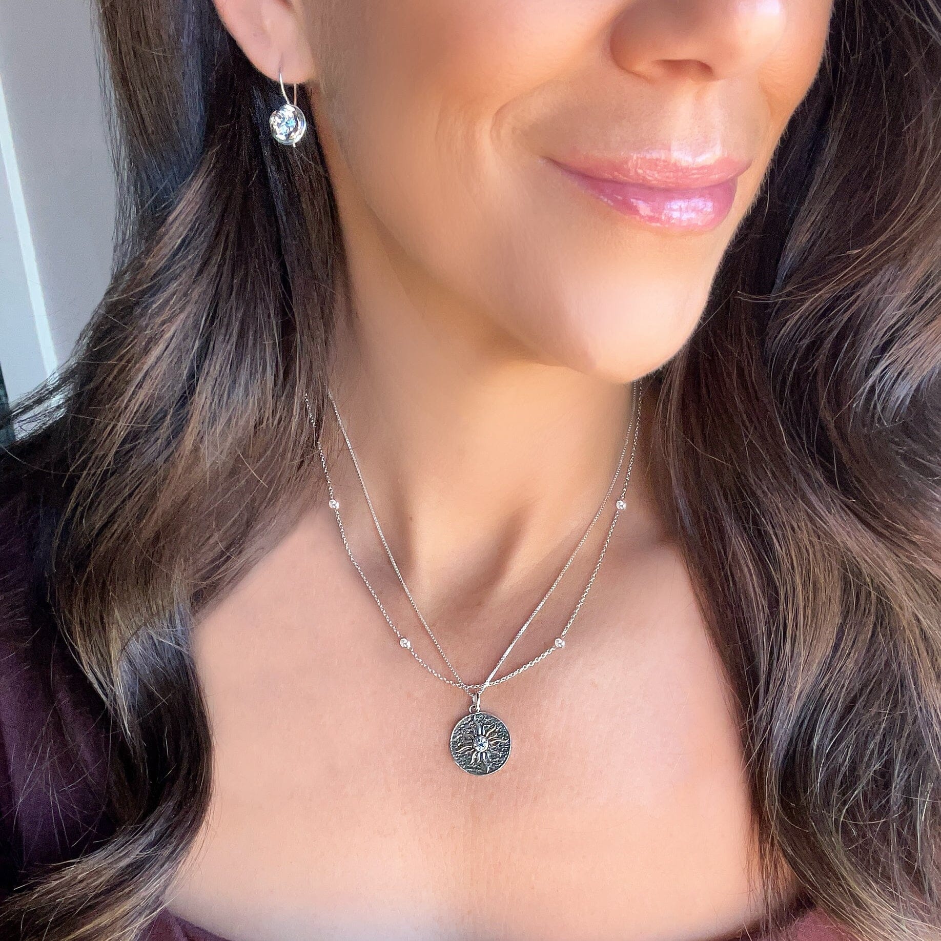 Shine Necklace layered with new My Glitter Necklace