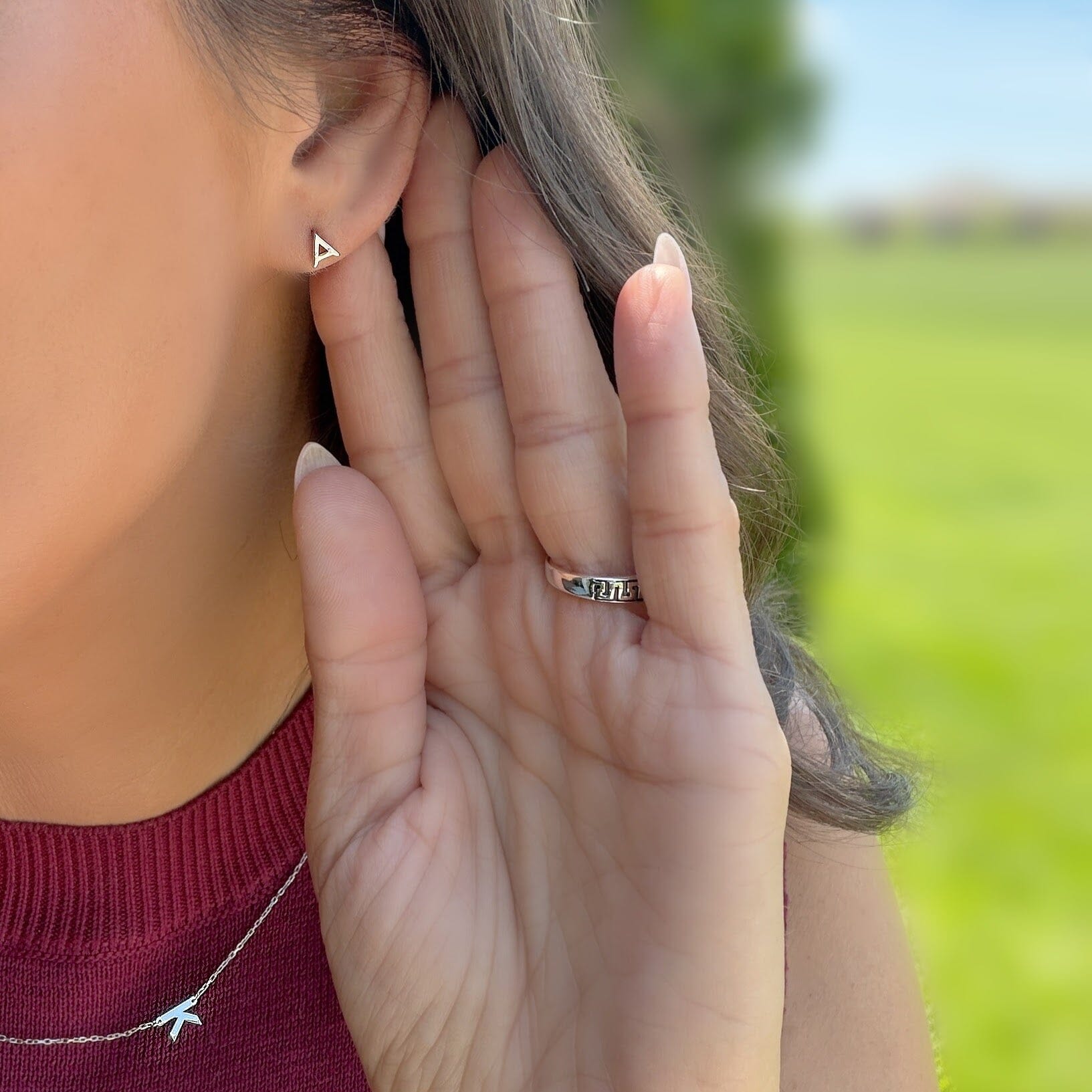 Signature Initial Earrings