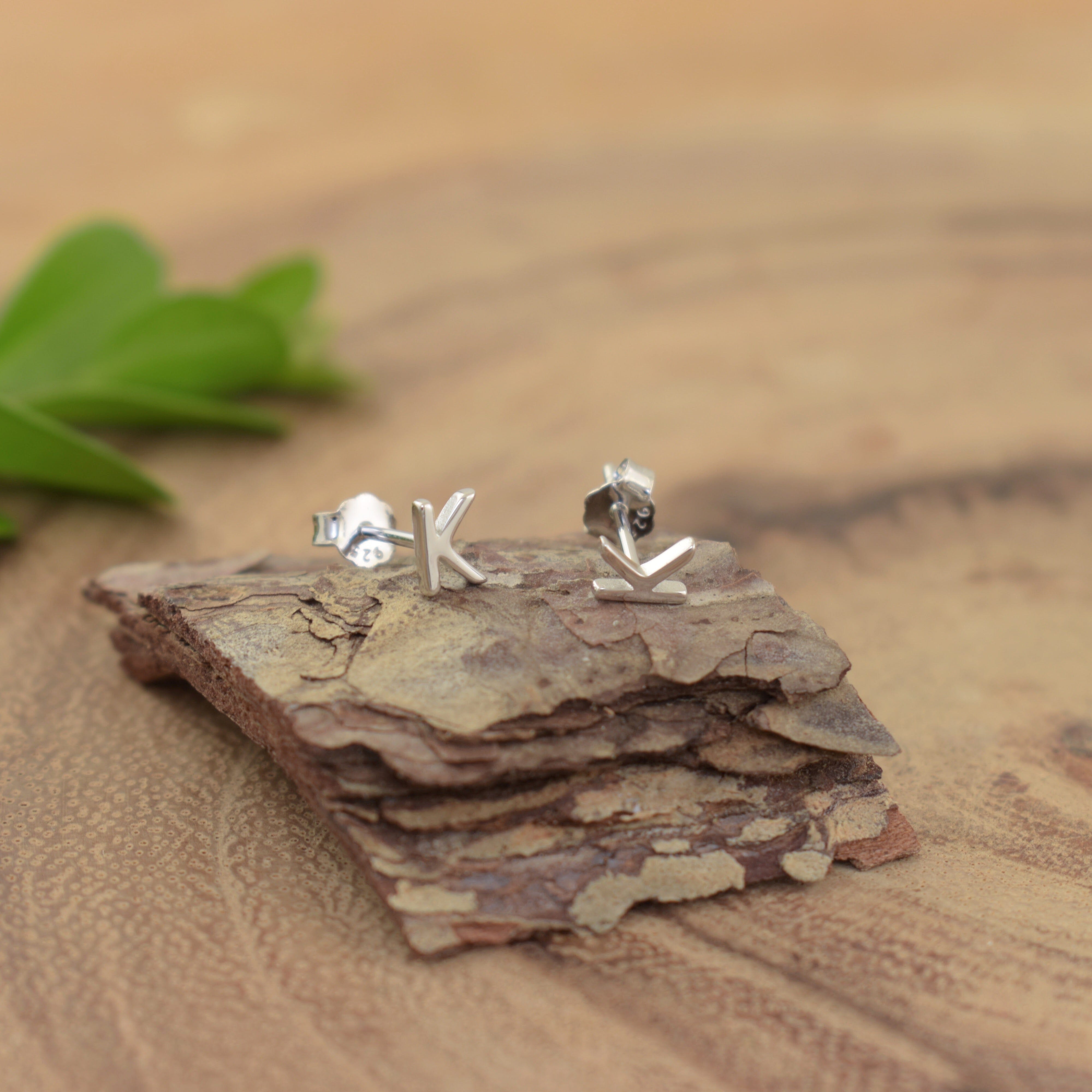 Sterling silver post back earrings