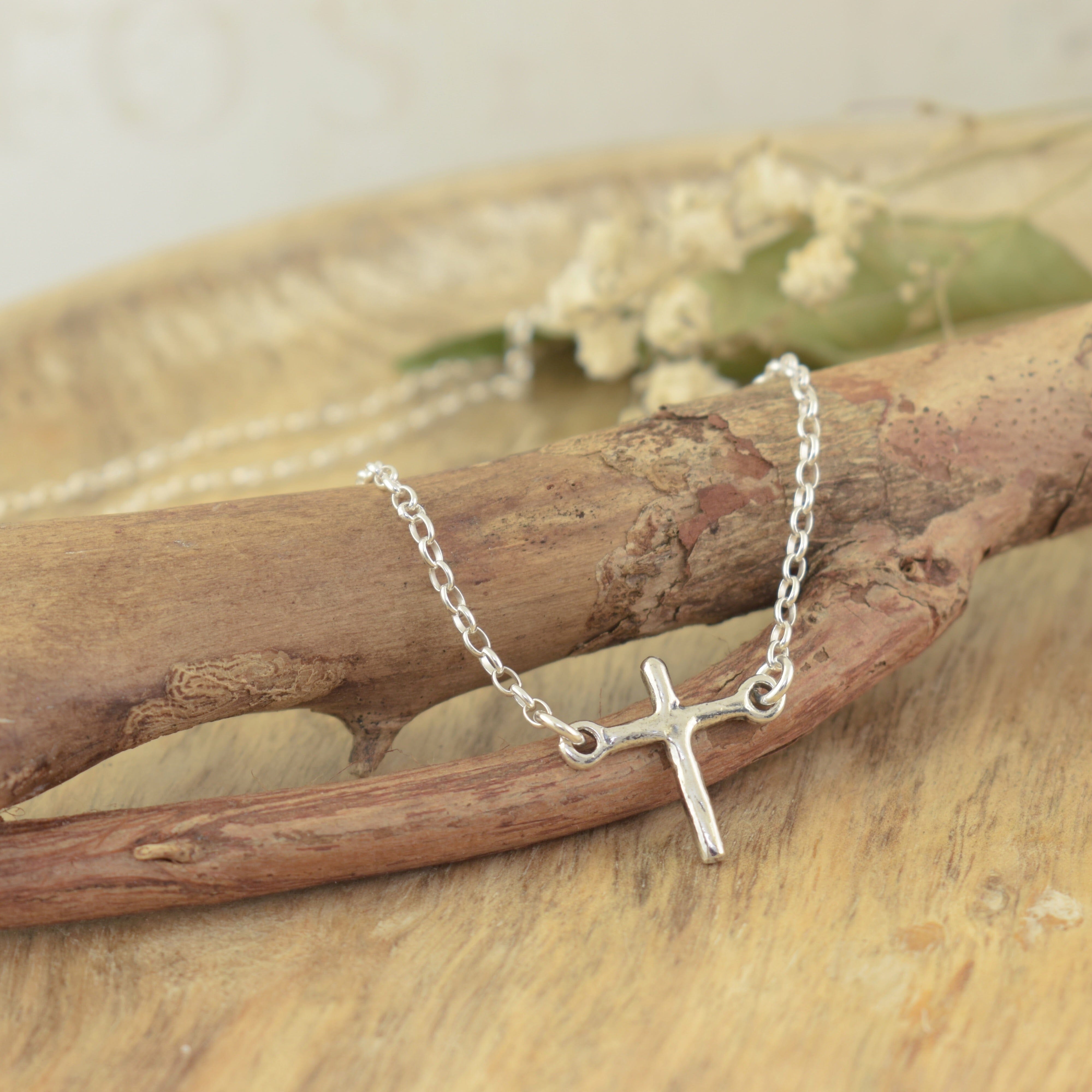 Sterling silver hand crafted cross
