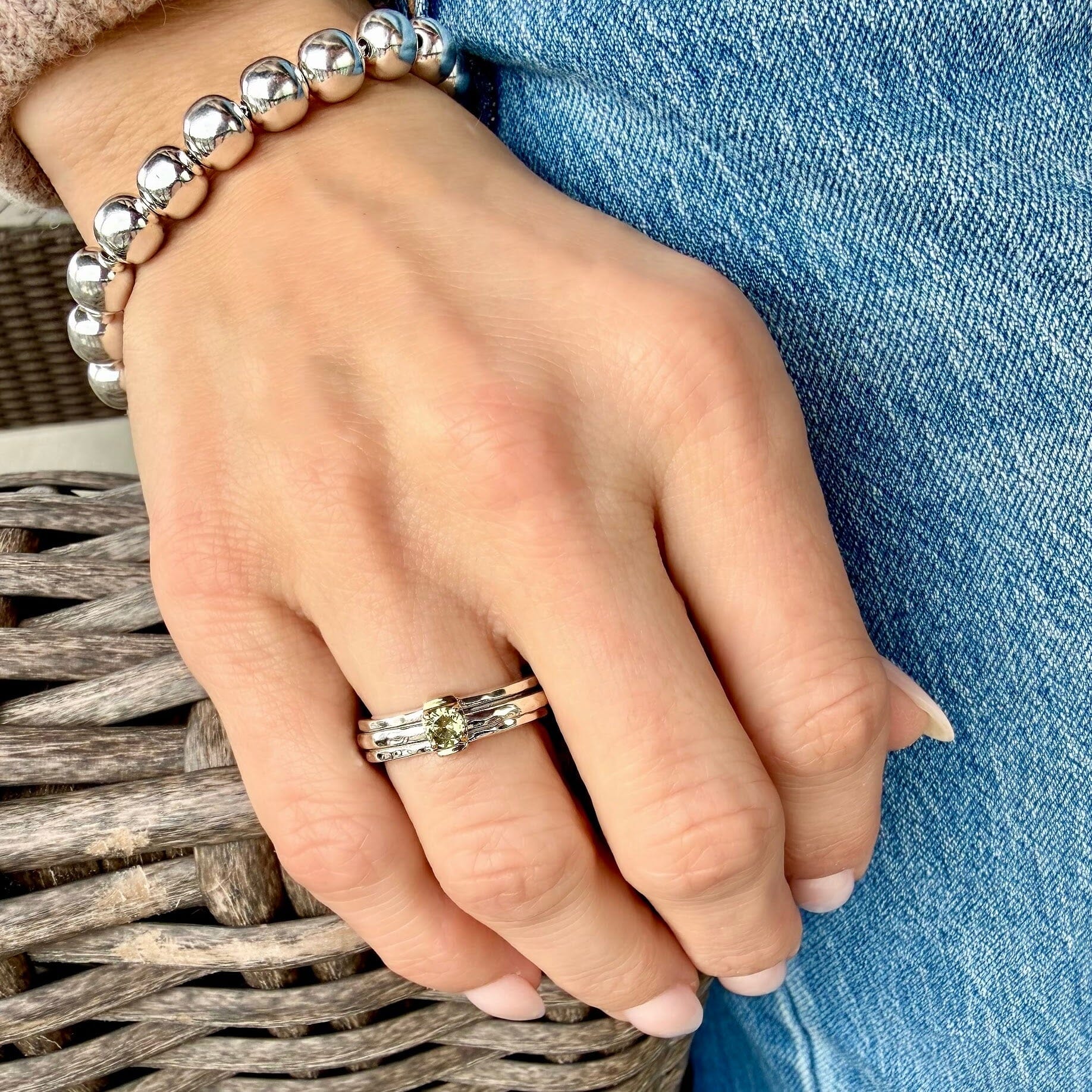 Sunny Spin Ring paired with Hav'n a Ball Bracelet