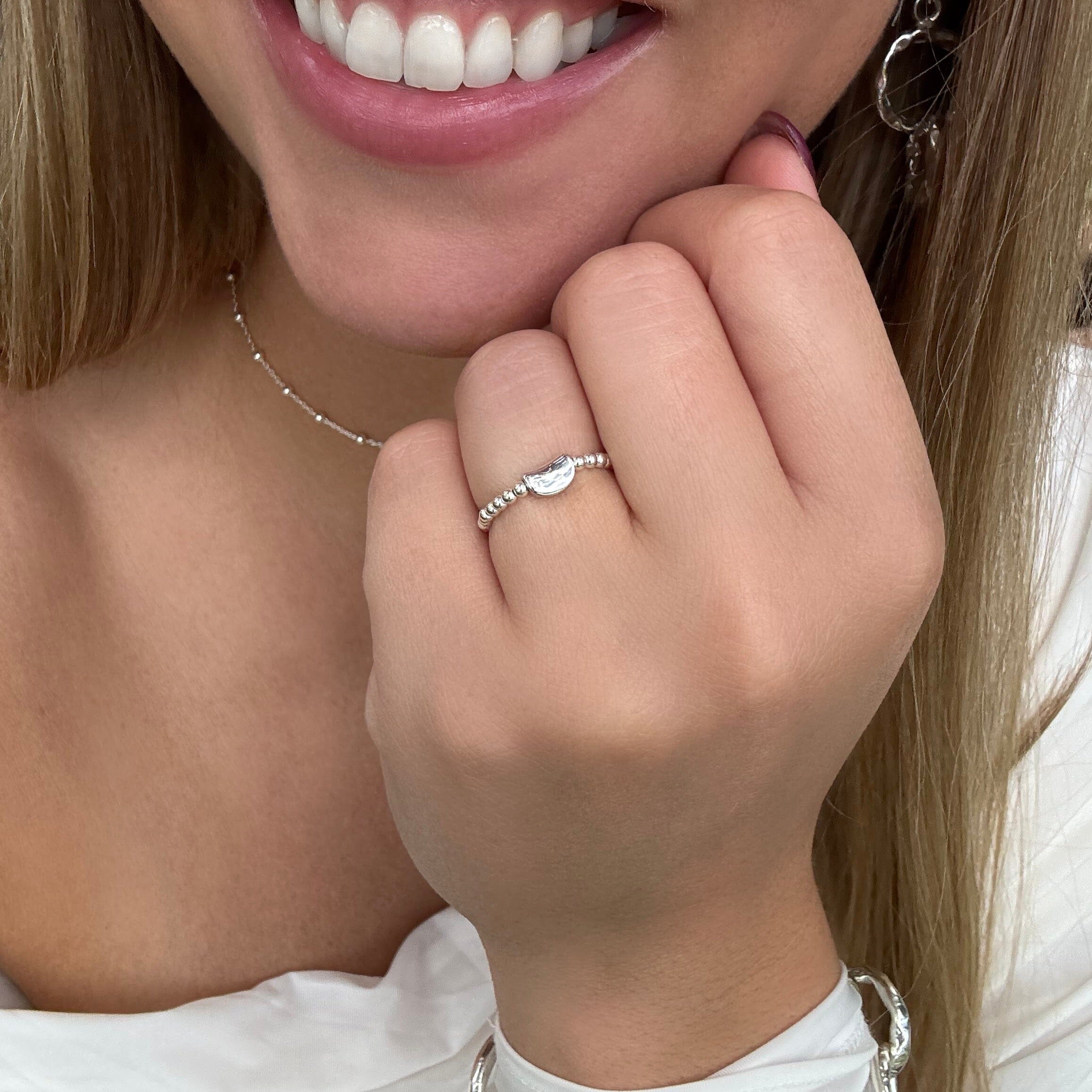 adjustable sterling silver ring fits sizes 6-9