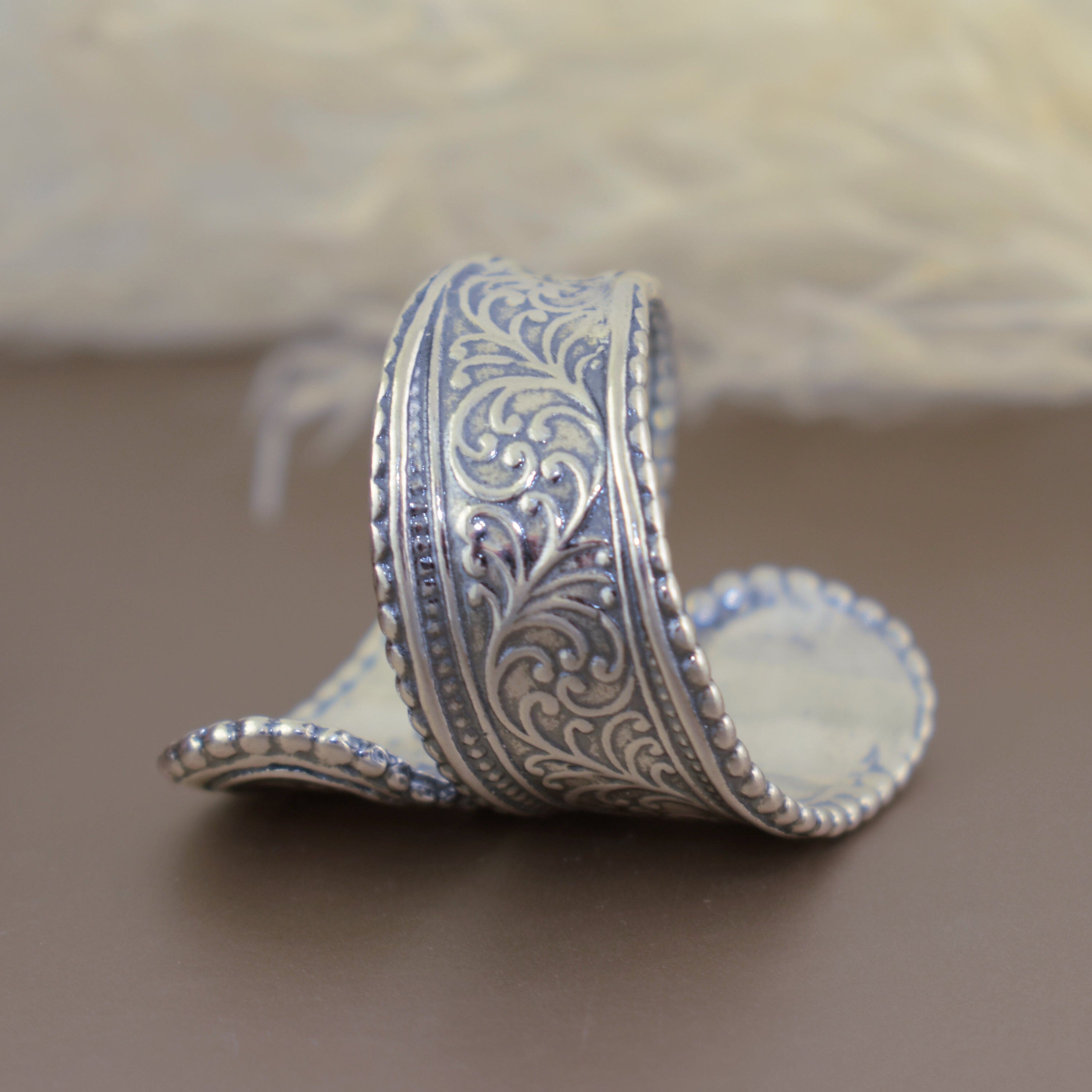 unique spoon style ring handcrafted in sterling silver - Swoon Ring