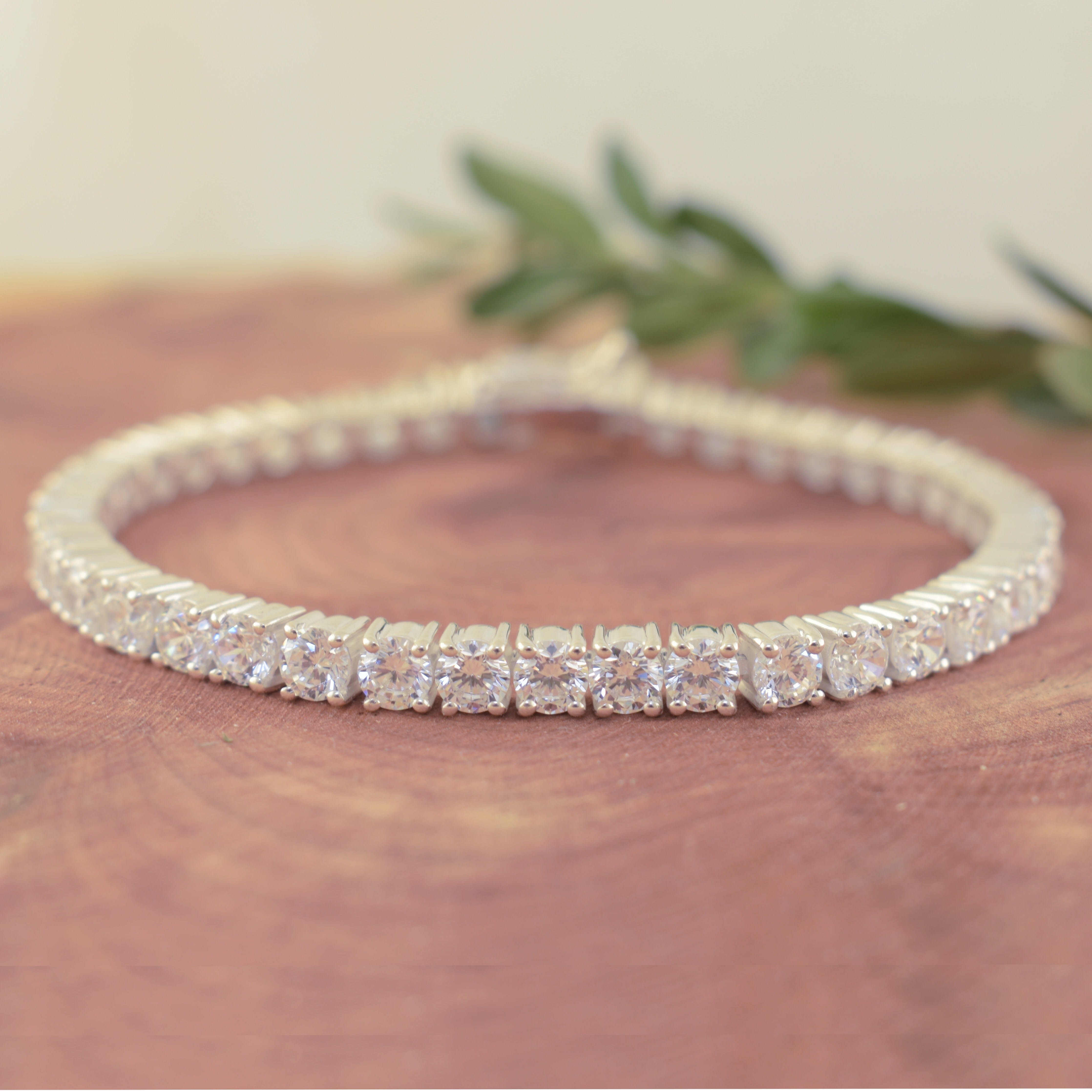 CZ stone tennis bracelet