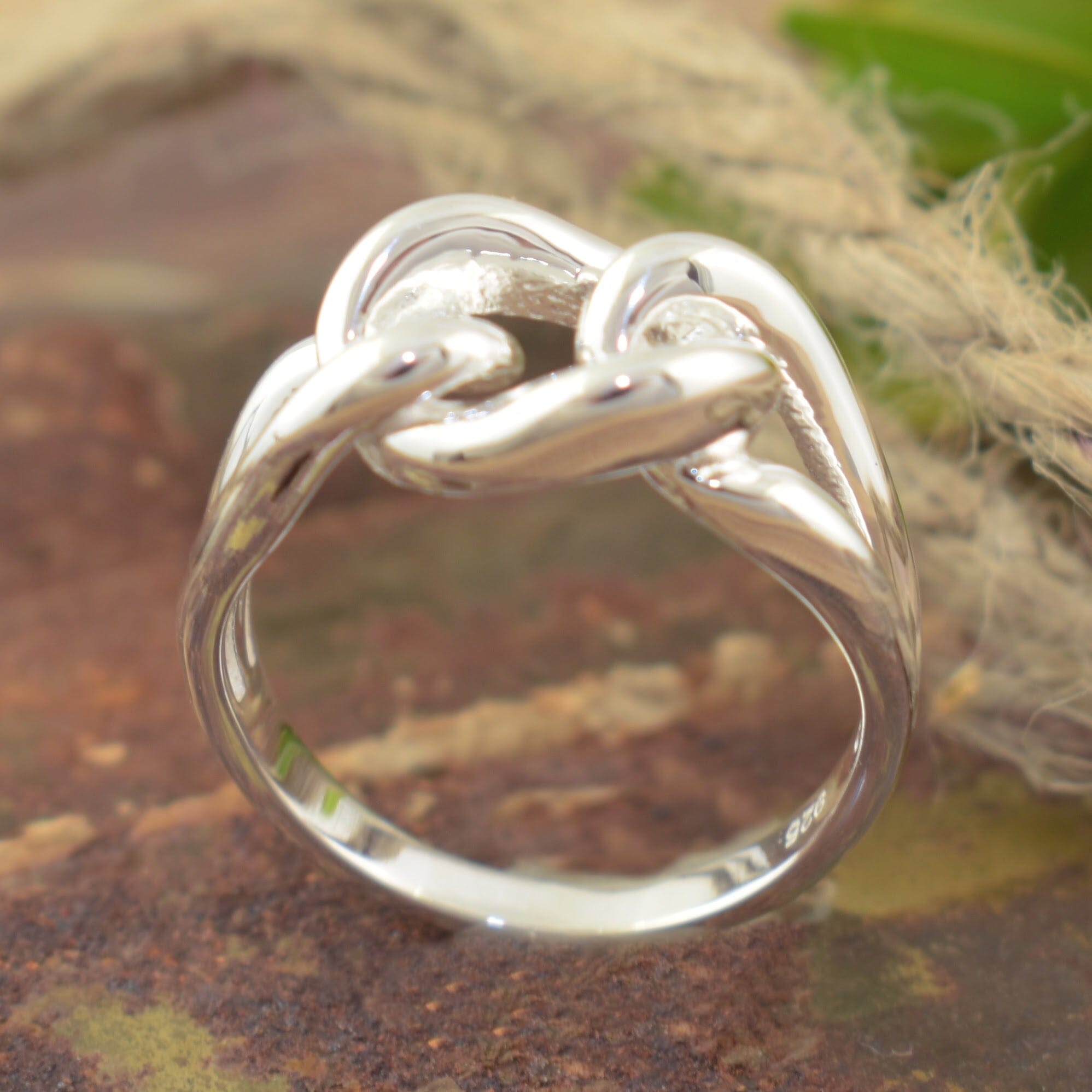 Three Rings Design Inc hand crafted sterling silver linked ring