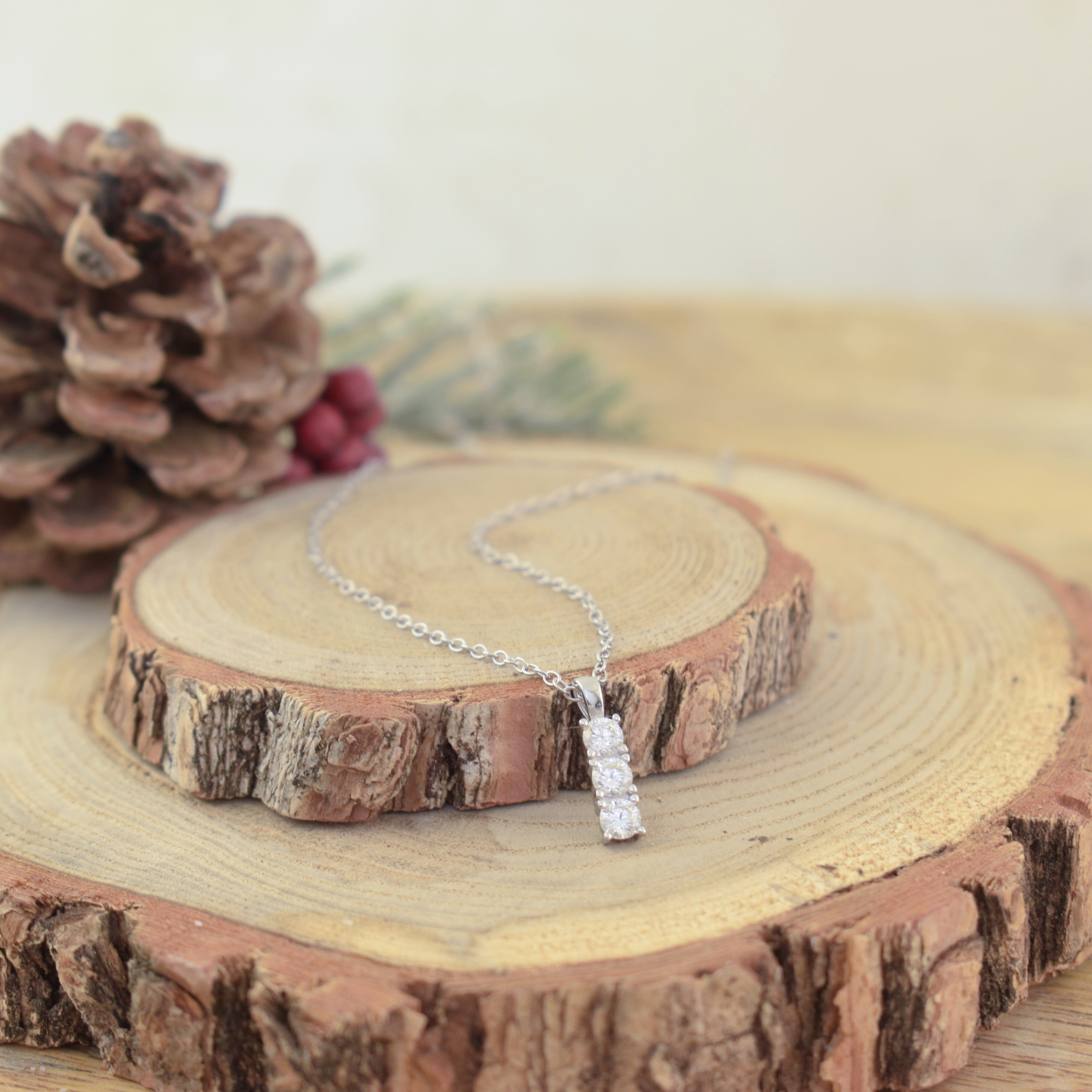 sterling silver cz necklace