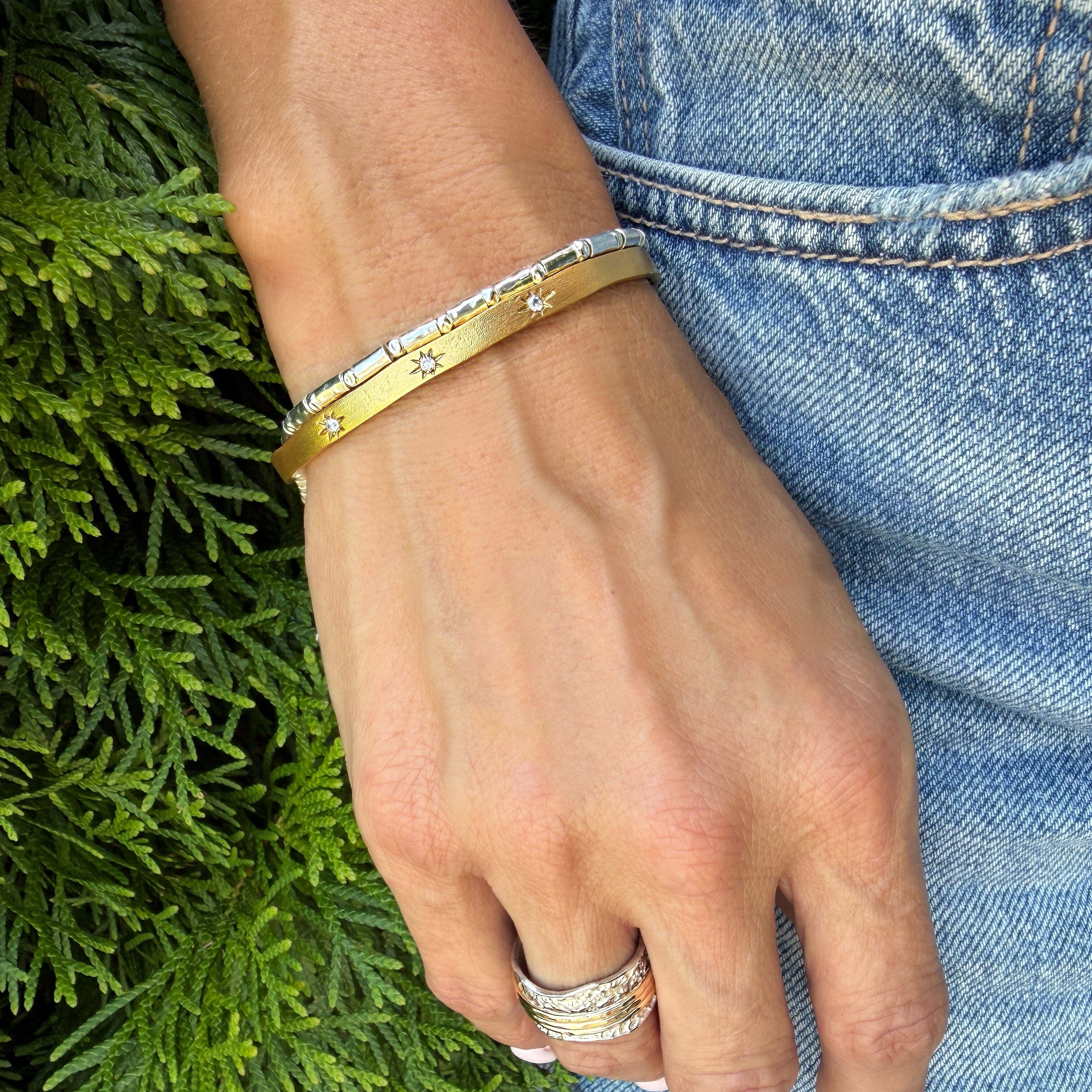 Tiny Miracles Cuff stacked