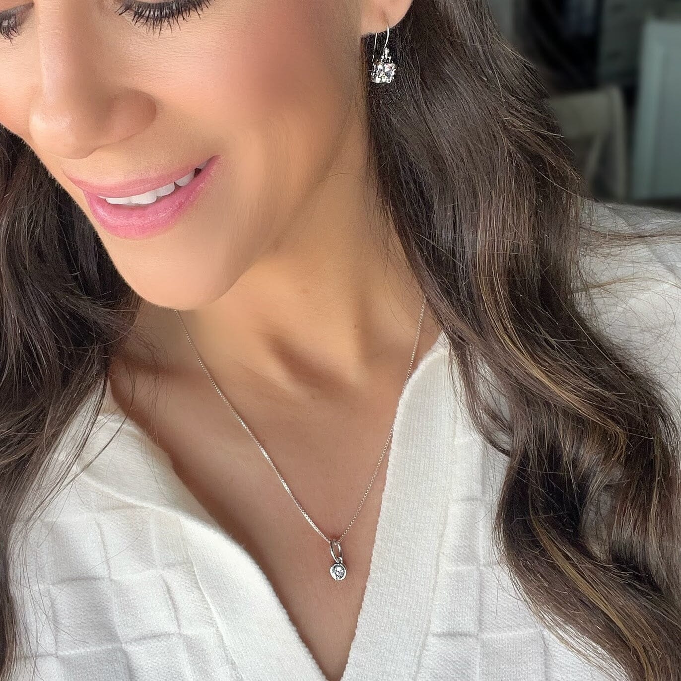 Touch of Glam Necklace paired with Town Square Earrings