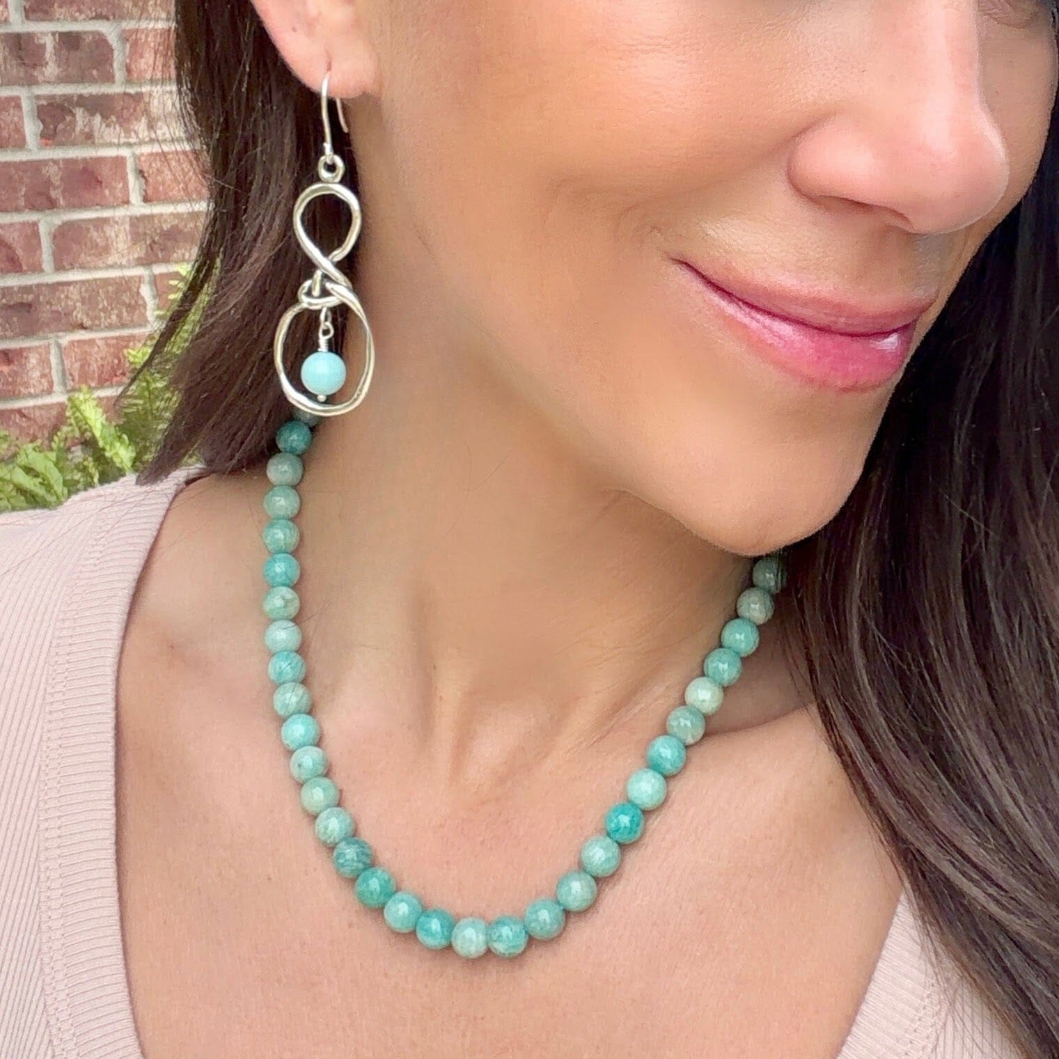 amazonite stone necklace