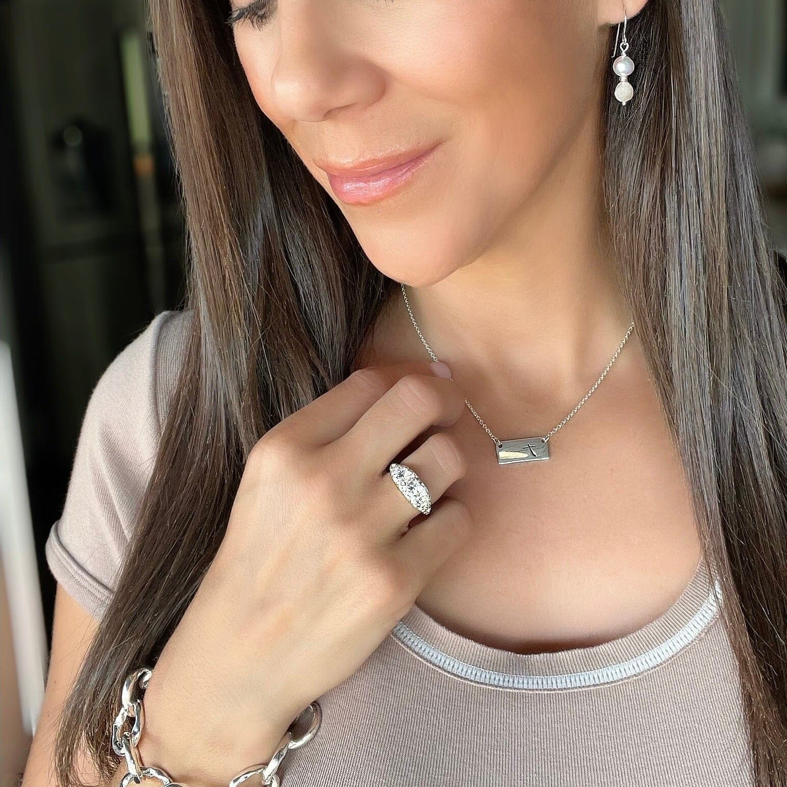 Double stacked pearl earrings - Twice is Nice
