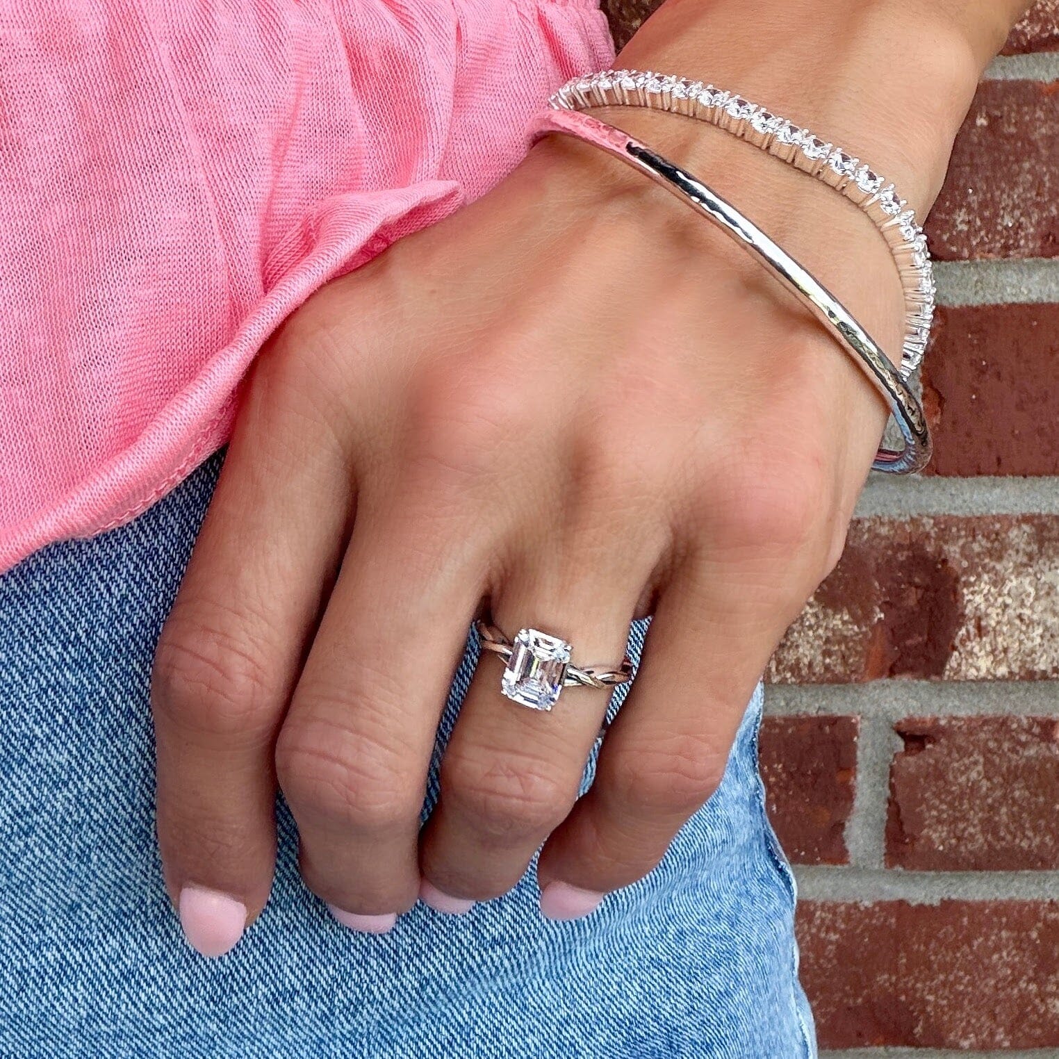 minimalist cz ring