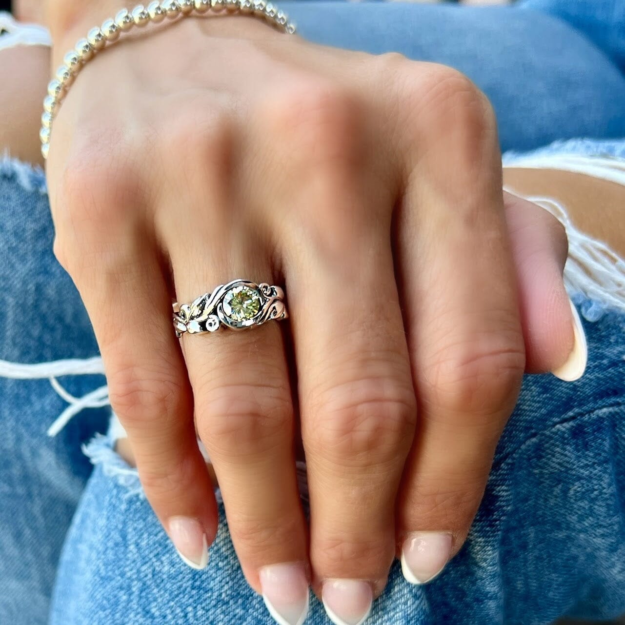 sterling  silver high polished silver