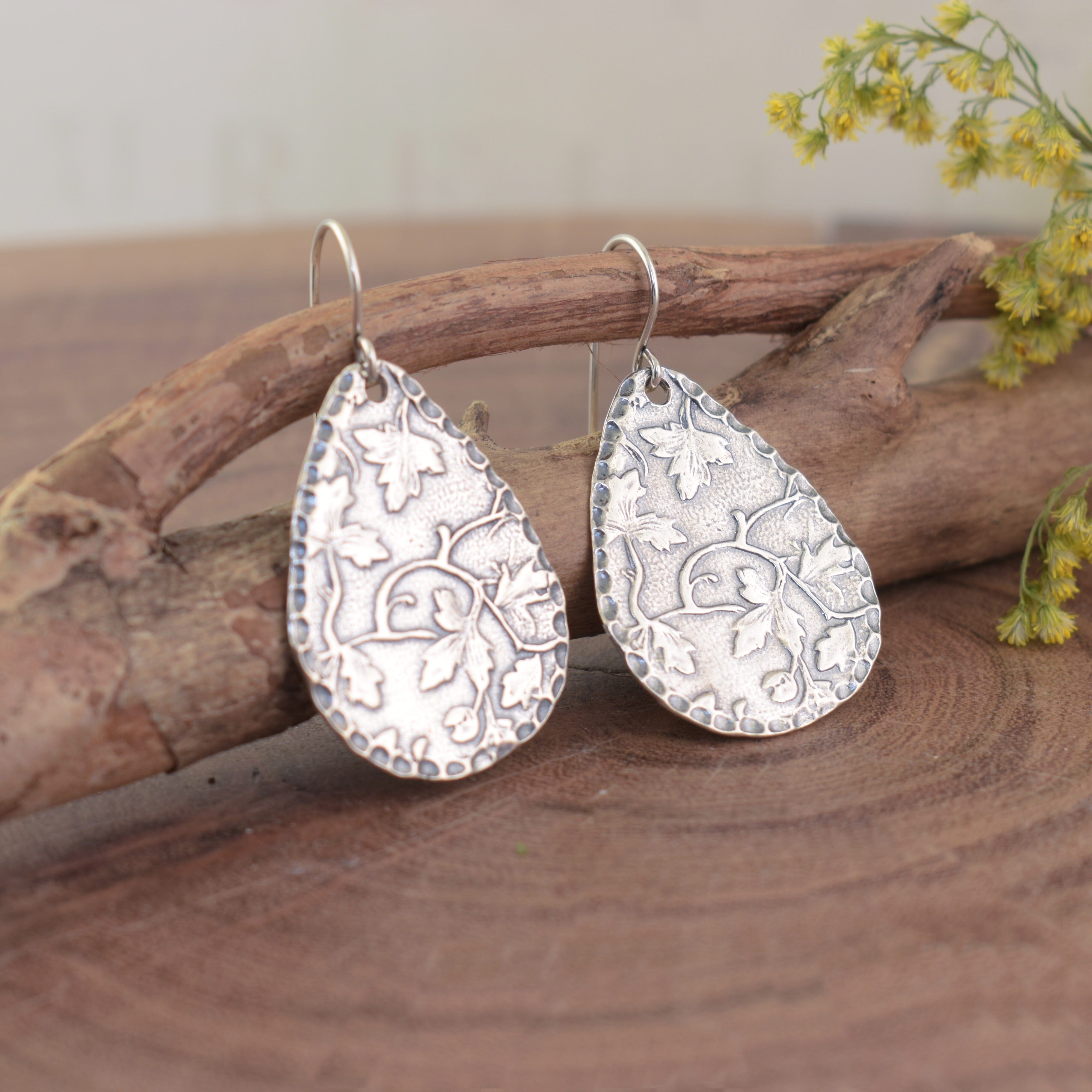 sterling silver handcrafted earrings