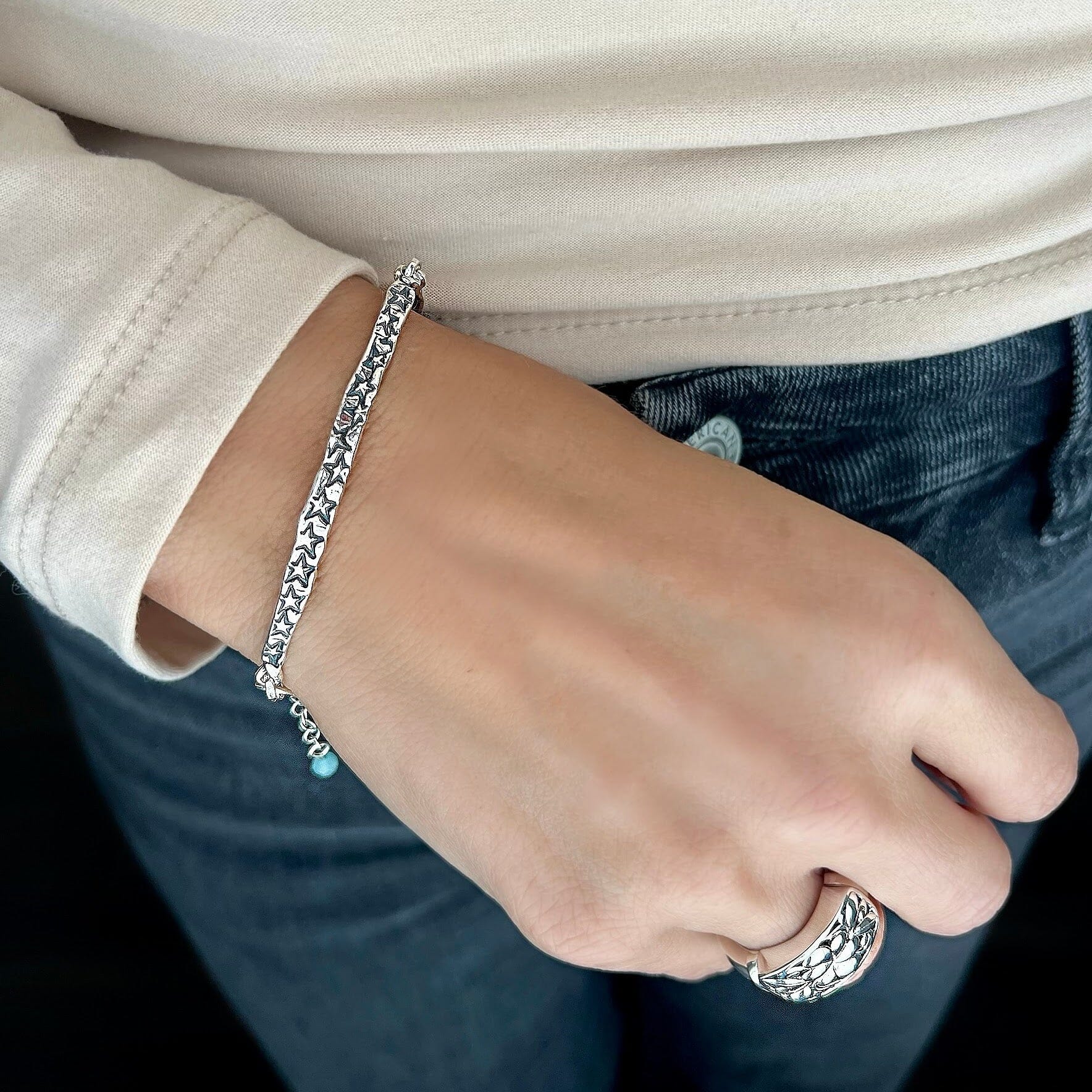 Sterling silver handcrafted bracelet