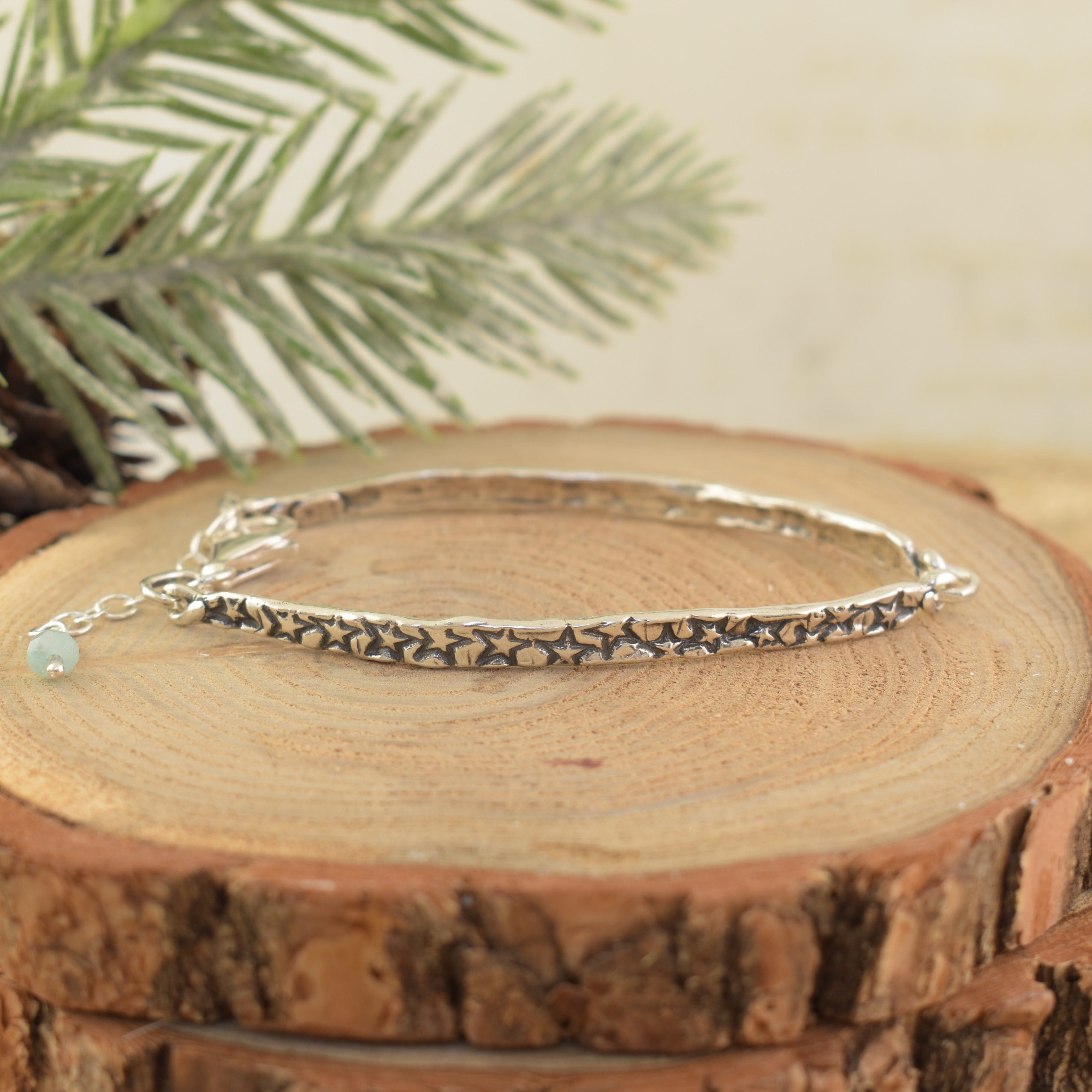 hand stamped bracelet