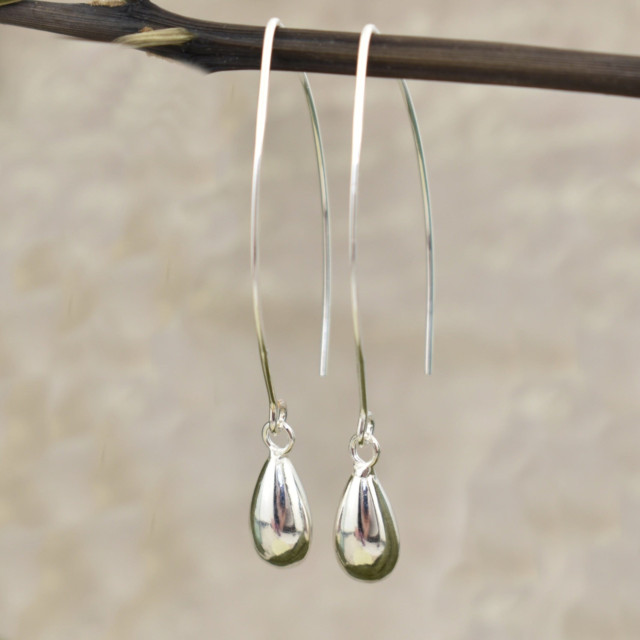 Sterling silver high polished earrings