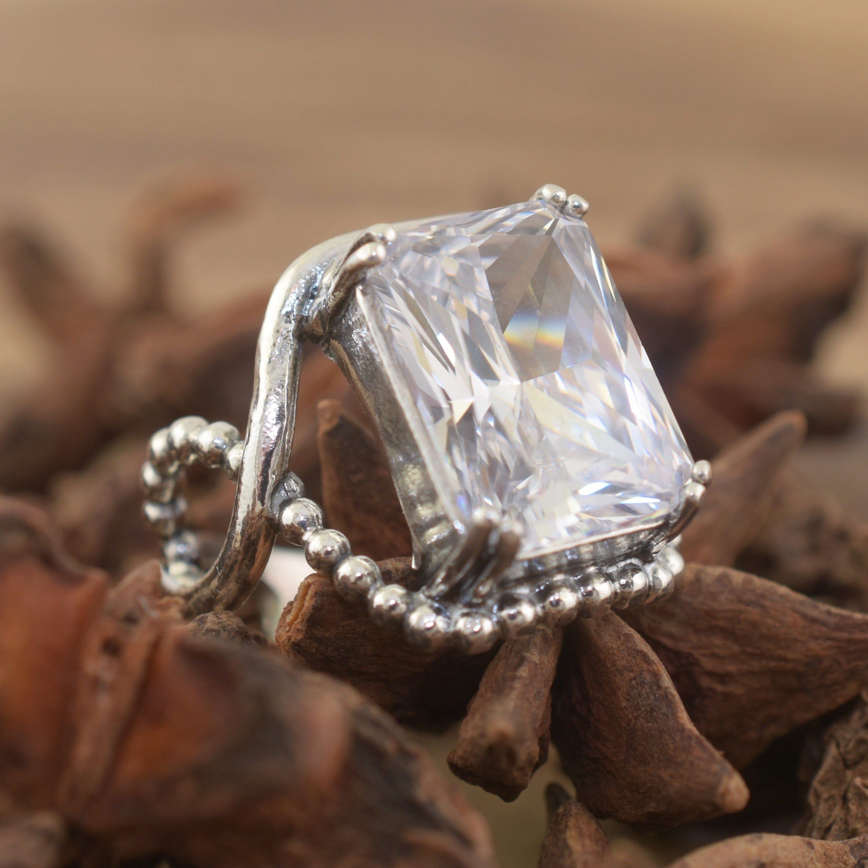 Clear Cut Ring