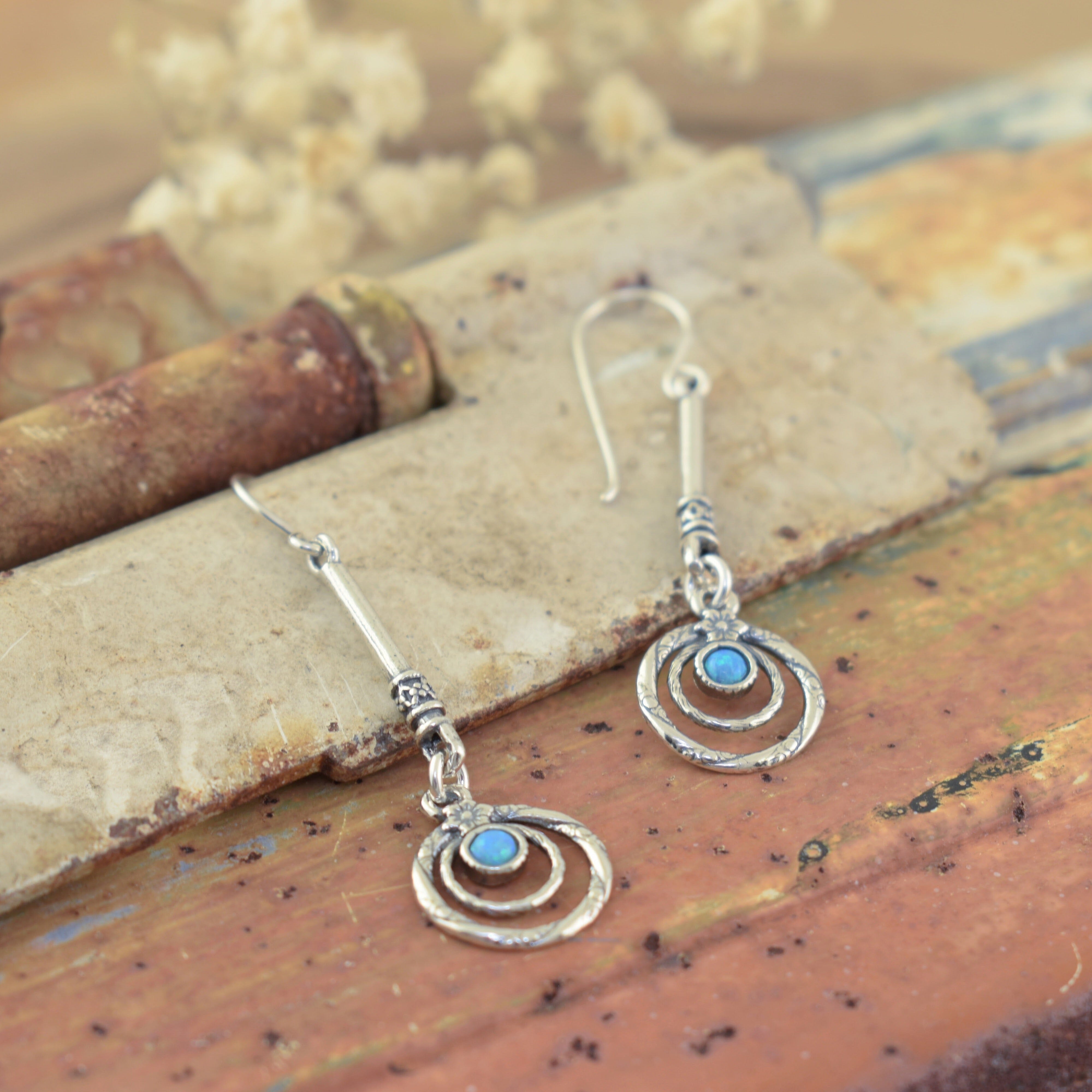 sterling silver dangle earrings