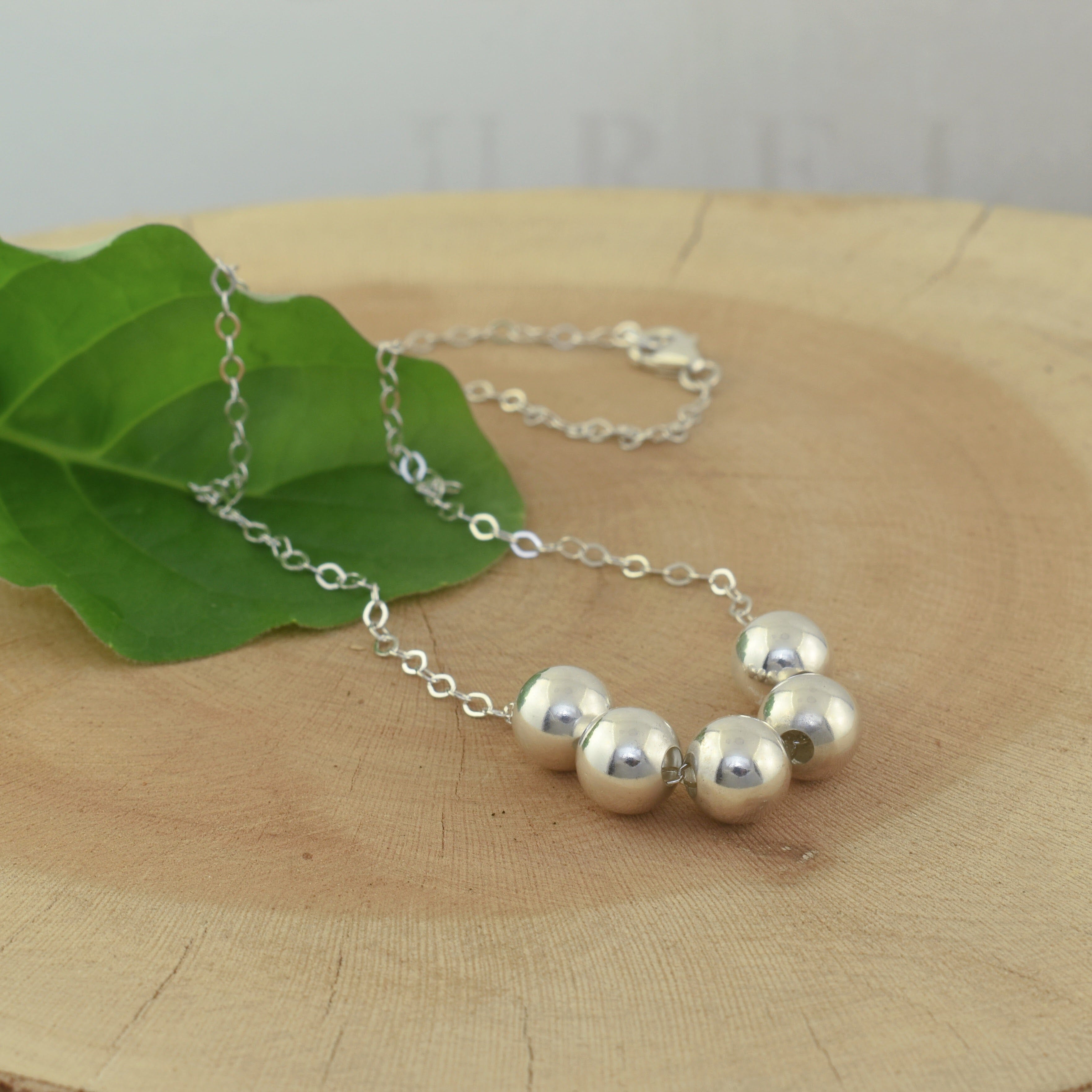 .925 sterling silver beads necklace